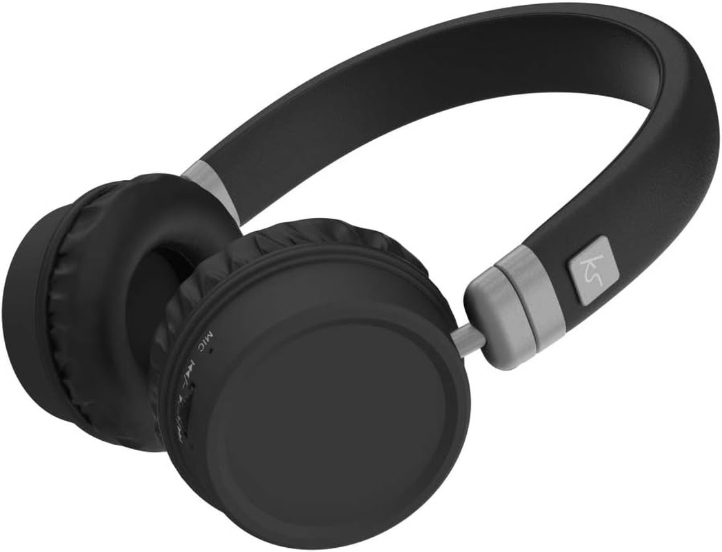 Kitsound Harlem Wireless Bluetooth On-Ear Headphones with Mic - Black image number 1