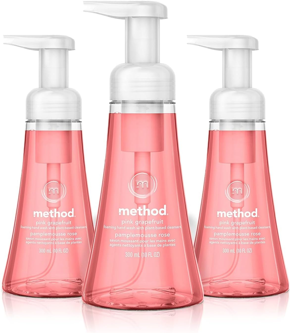 Method Foaming Hand Soap, Pink Grapefruit, 10 Fl Oz, Biodegradable Formula, (Pack of 3) image number 6