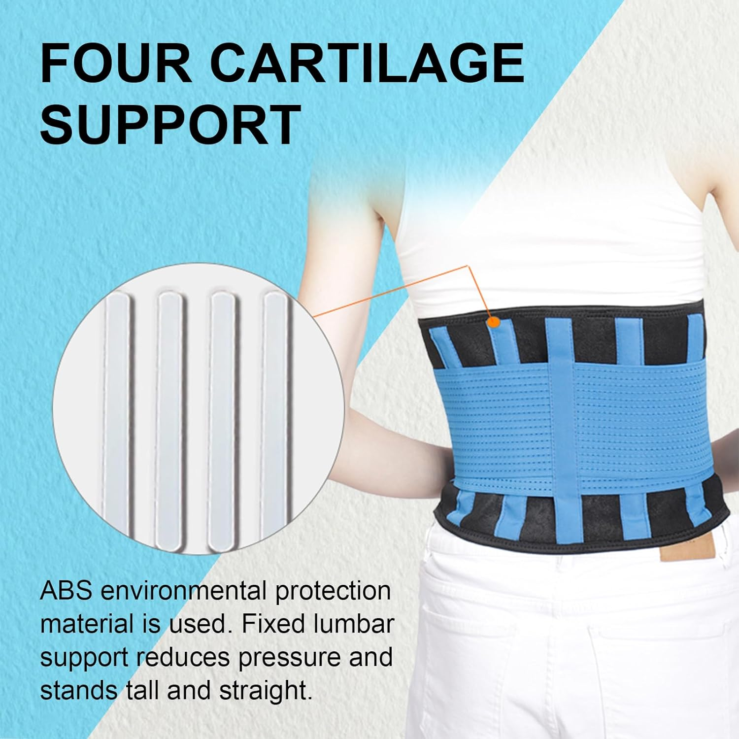 Back Brace for Men and Women,Breathable Back Support Belt,Back Support for Lower Back Pain and Spinal Fractures,Back Braces for Scoliosis Treatment (Pink, XL) image number 6