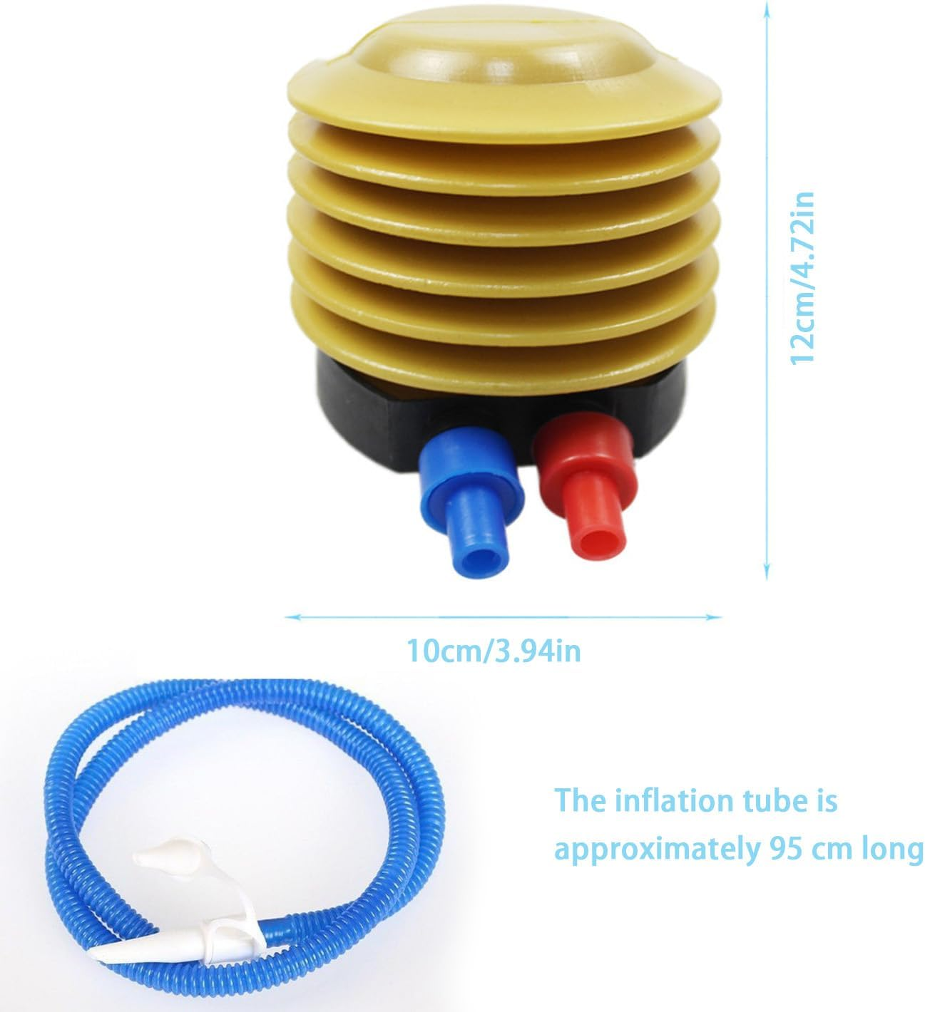 Portable Foot Air Pump with Hose,Effort Saving Manual PVC Air Pump,Suitable for Sports Balls, Mattresses,Inflatable Boats,Fitness Balls, Balloons,And Swim Rings image number 6