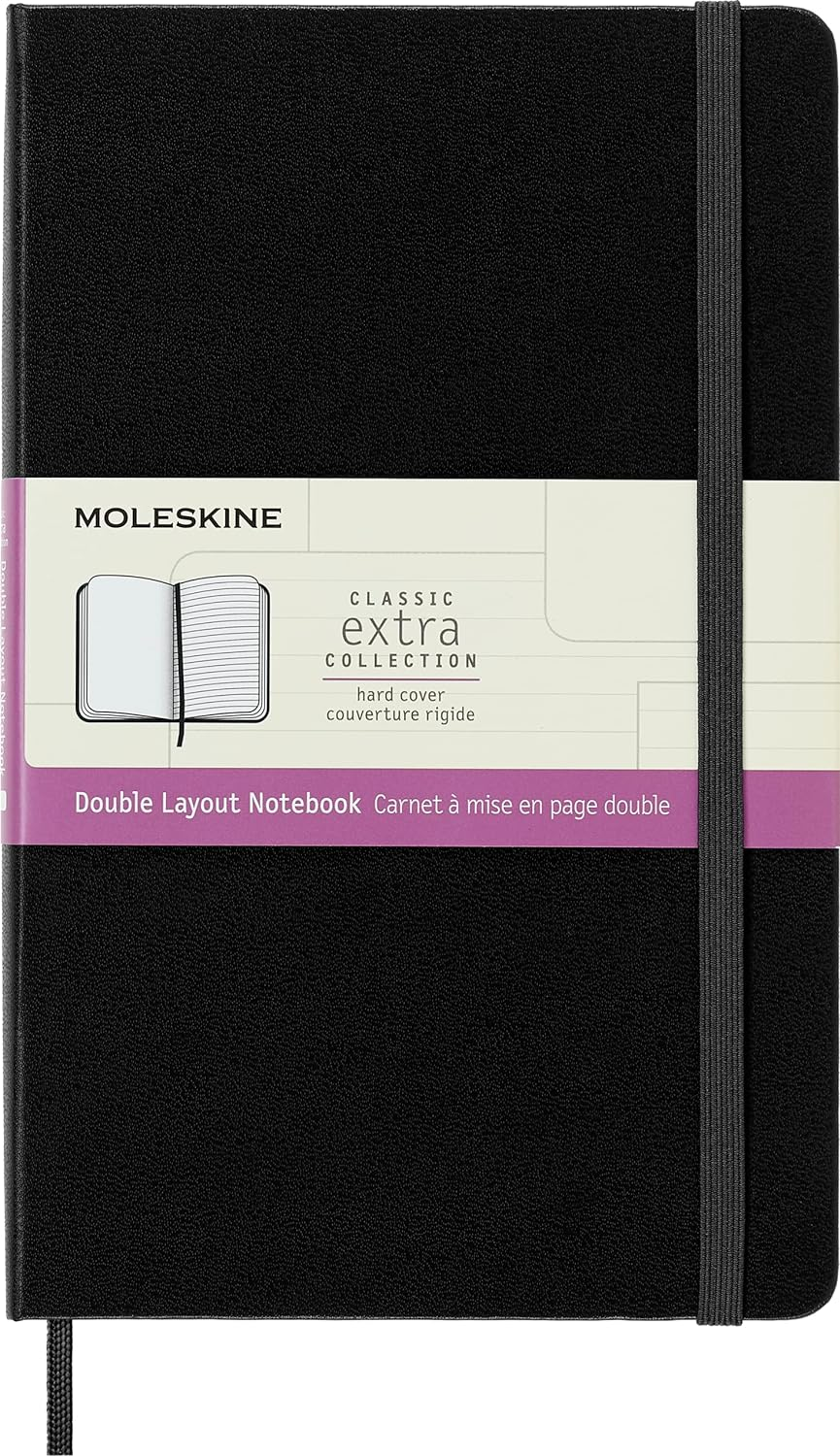 Moleskine Classic Hard Cover Plain Notebook, Reef Blue, Large