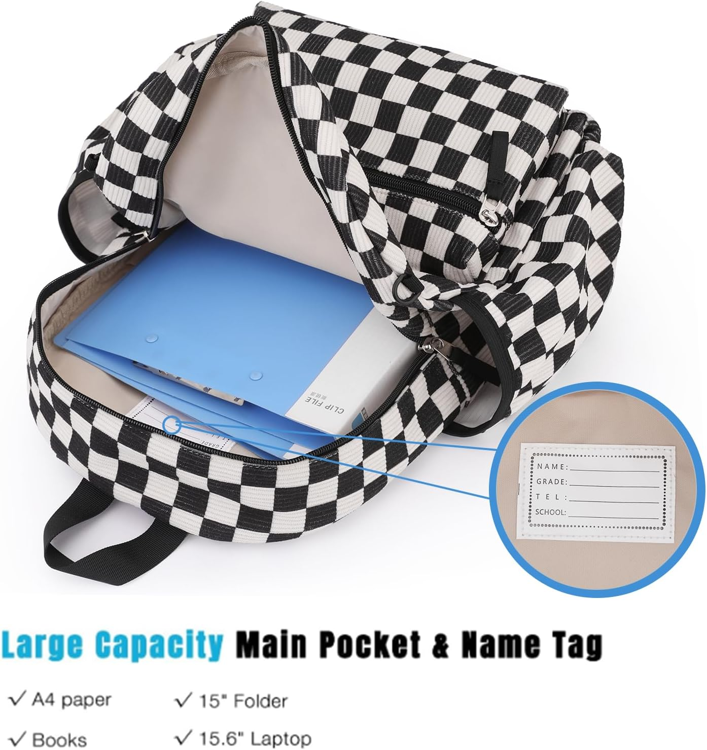 Tanweibago Corduroy Kids Backpack for Boys Girls Backpacks for Primary Elementary Kindergarten