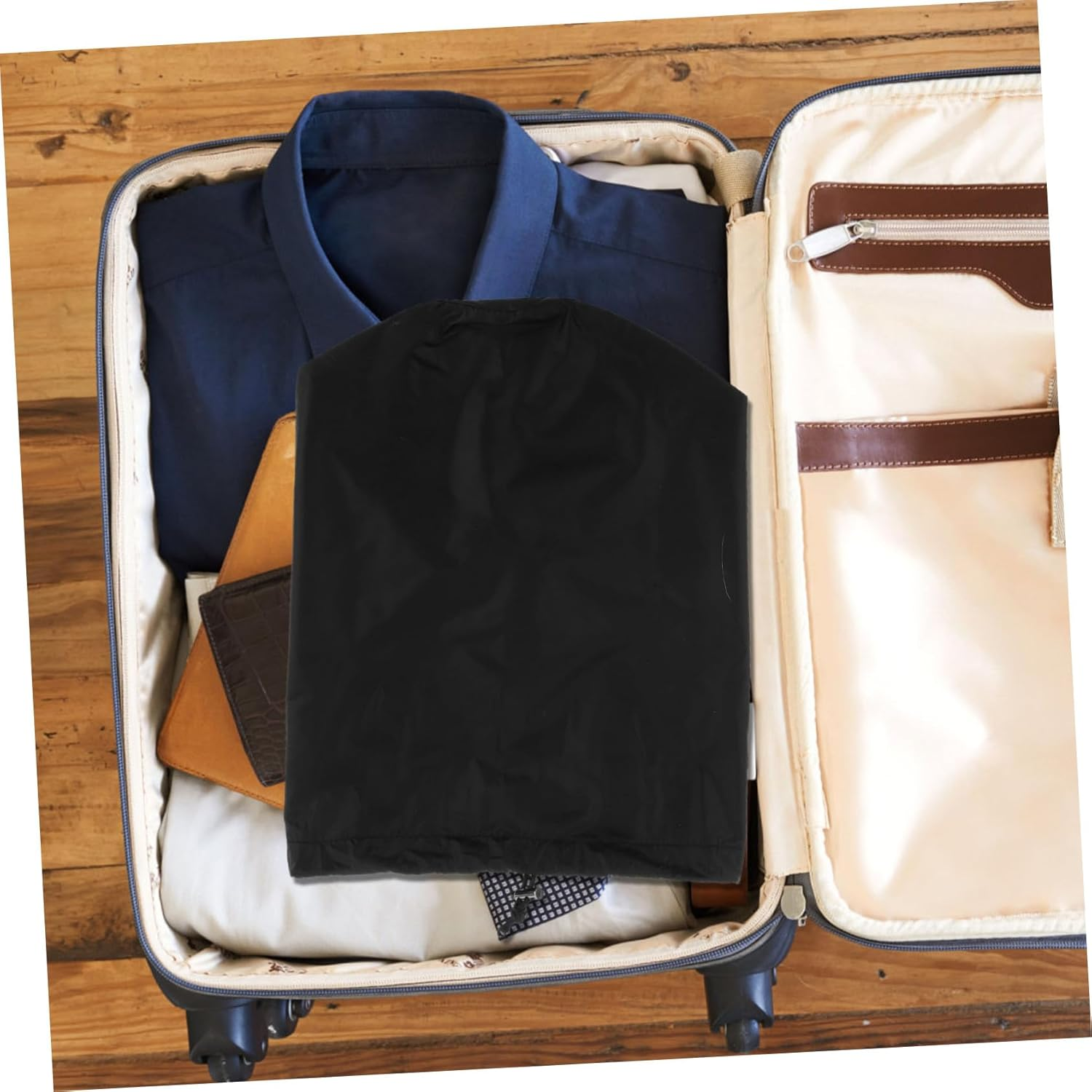 NIYANGLE Compact down Jacket Organizer Waterproof Drawstring Storage Sack Travel Garment Bag for Camping Hiking and Outdoor Use image number 6