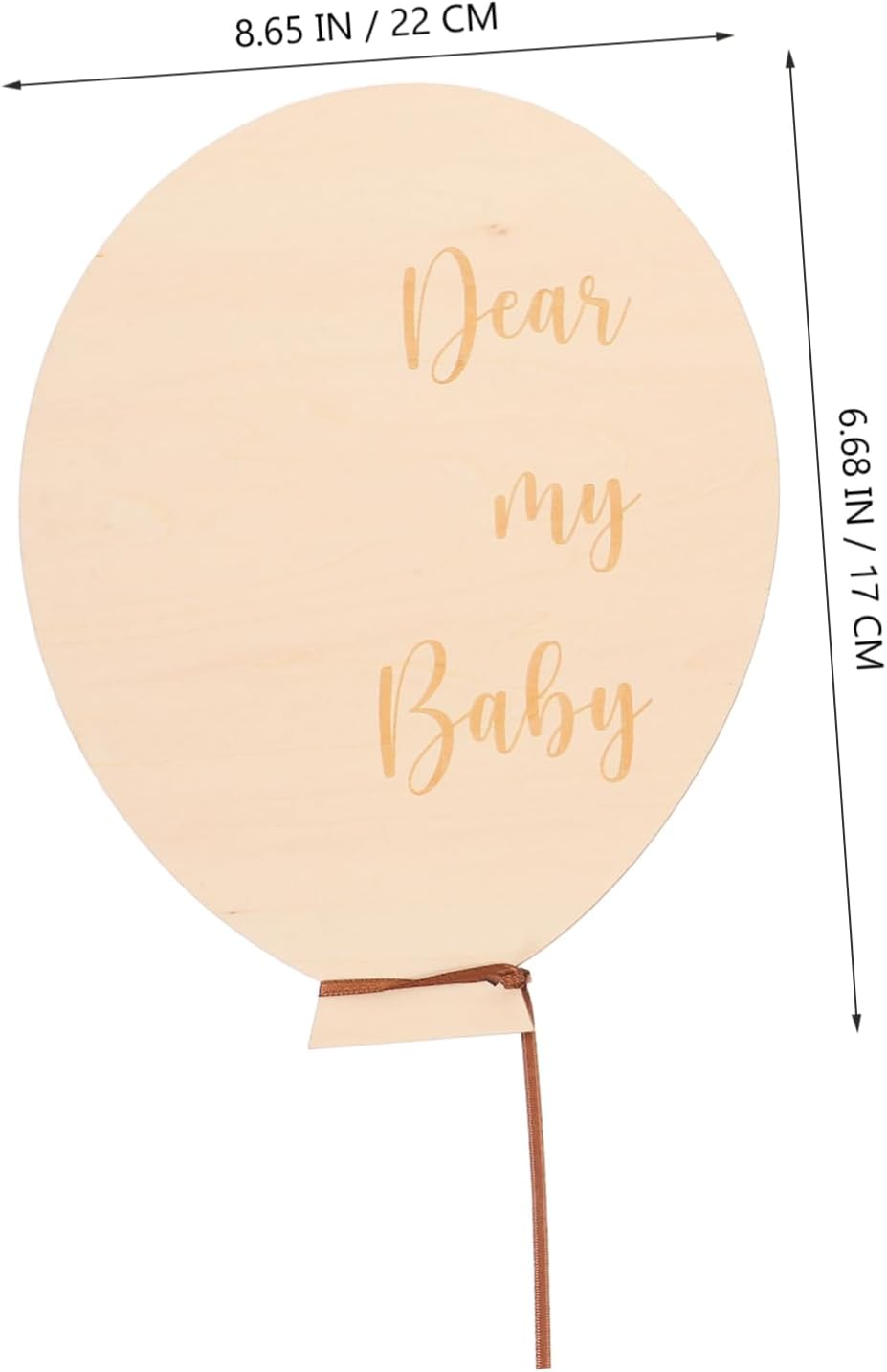 Hohopeti 2Pcs Wooden Milestone Cards DIY Month Milestone Sign for Newborns Cherished Souvenir for Girl Boy for Photography and Home Decoration image number 5