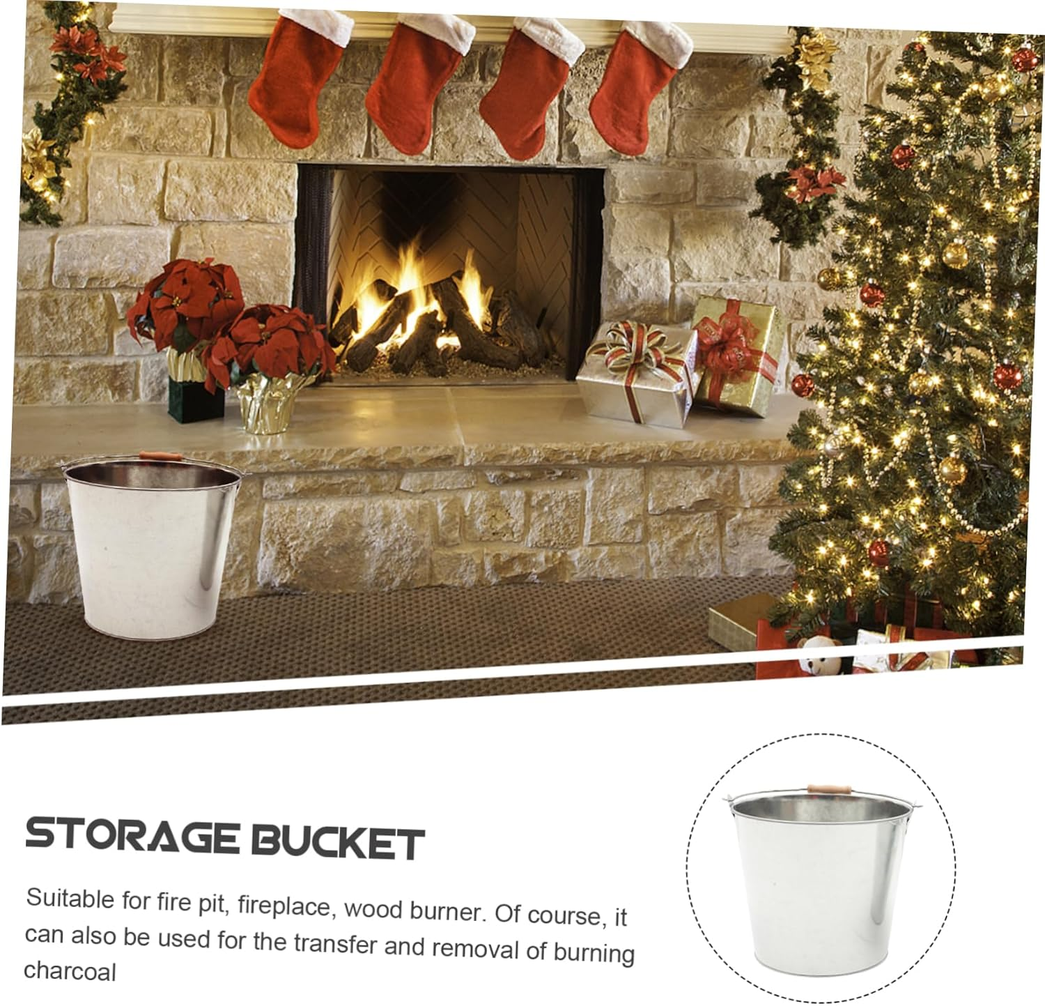 Incinerator Burn Barrel Paper Money Burner Multipurpose Outdoor Ash Bucket for Garden Safety Cover image number 2