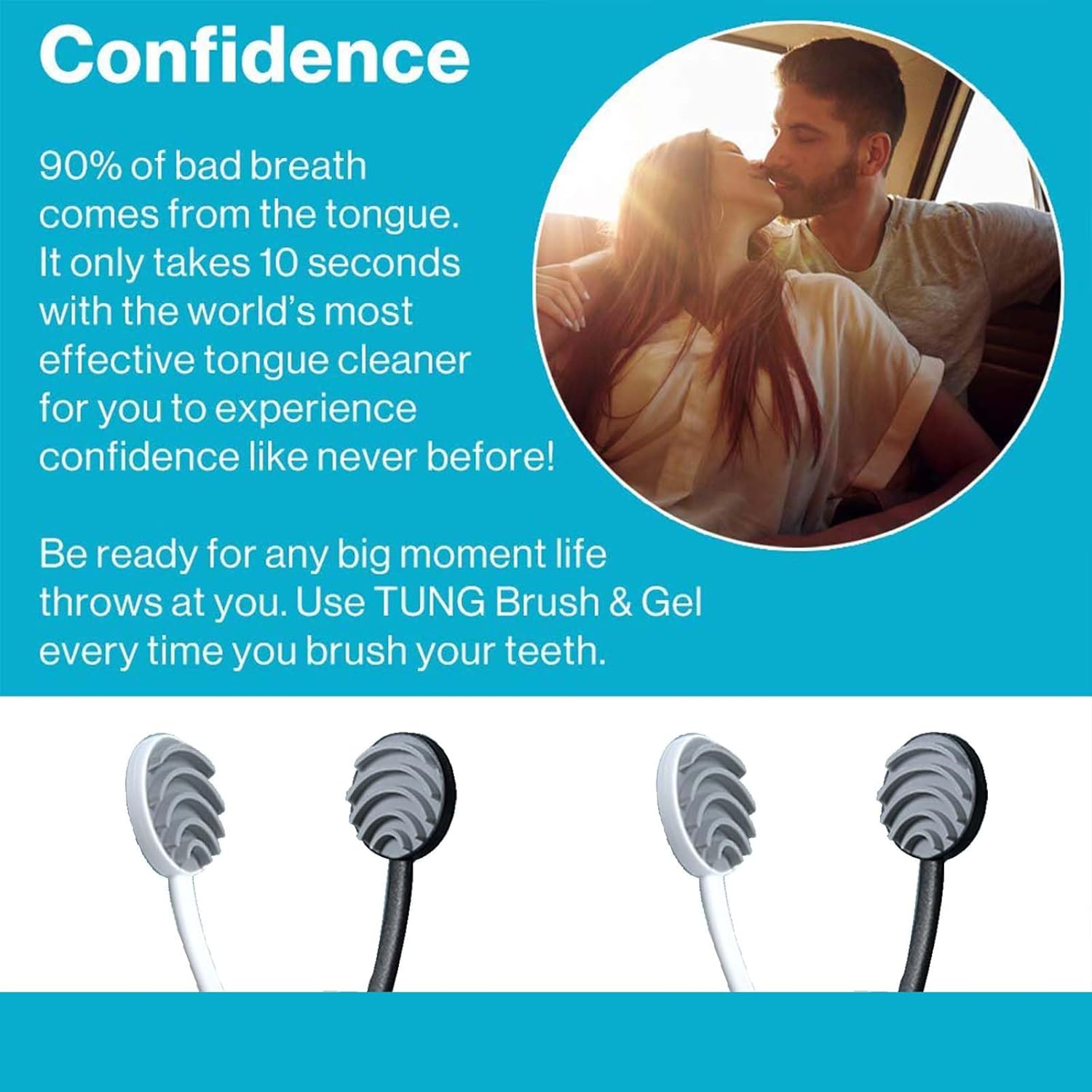 Tongue Scraper, Japanese-Style Adult Tongue Scraper Set, Featuring a 5-Layer Beveled Brush Head for Efficient Cleaning, and a TPR Soft Rubber Tongue Scraper to Keep Breath Fresh and Maintain Oral Hygiene(2 Pieces) image number 3