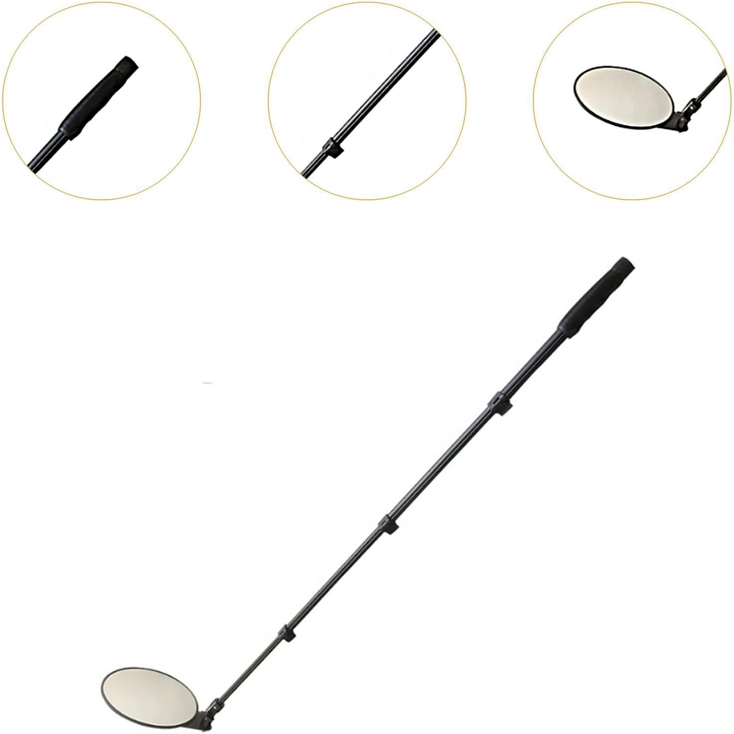 Under Vehicle Inspection Mirror Telescopic Security Check Multifunctional under Car Mirror for under Car Truck Equipment image number 2