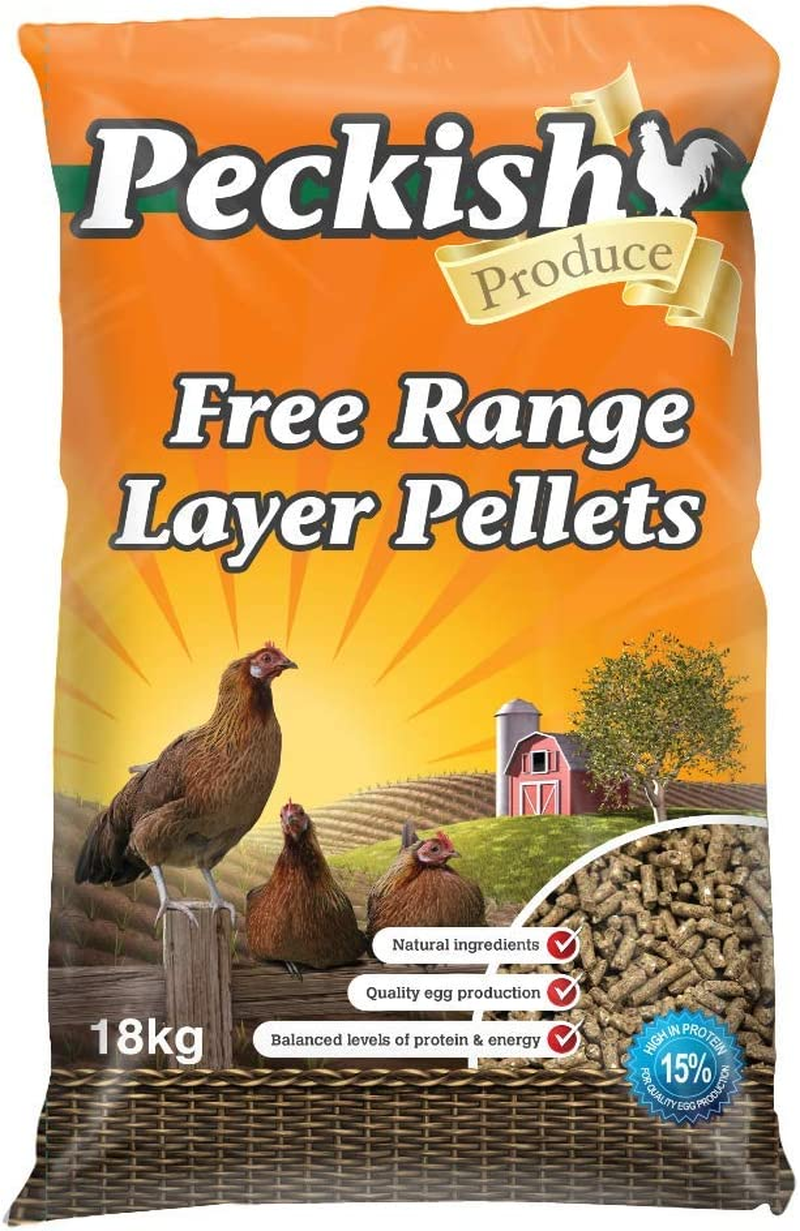 Peckish Free Range Layer Pellets, 5Kg - Supports Quality Egg Production, High in Protein, Provides Essential Vitamins and Minerals - Ideal for Laying Hens of All Breeds