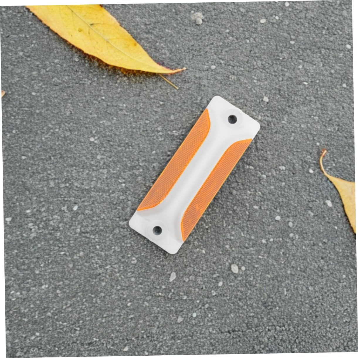 Sosoport 12Pcs Reflective Road Markers Weatherproof Highway Reflectors Double Sided Yellow Pavement Delineators for Driveways Sidewalks and Freeways Night Visibility image number 6