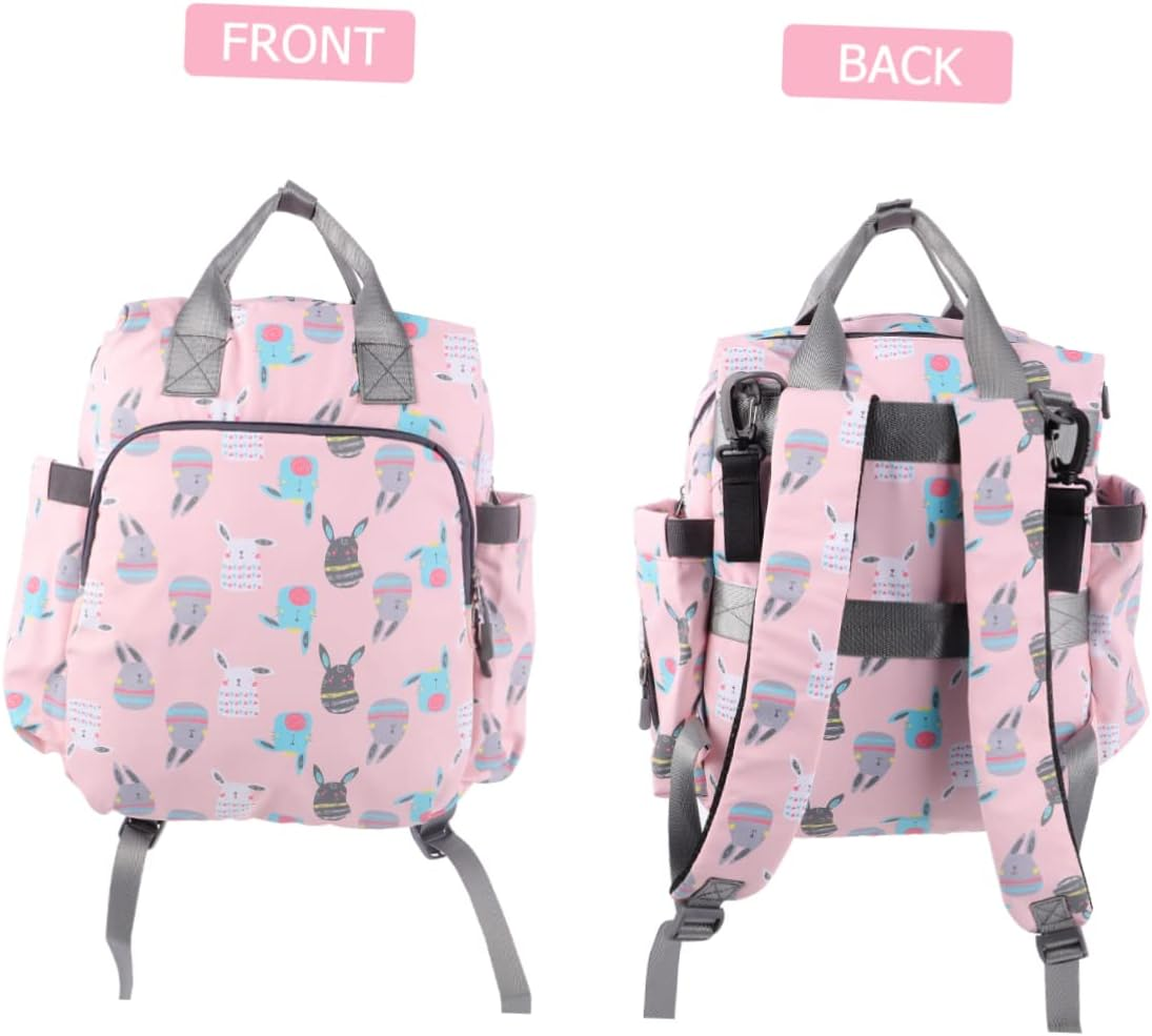 Elegant Mom Large Backpack Diaper Bags for Mom Handbag Stroller Compatible Travel Nappy Bag image number 1