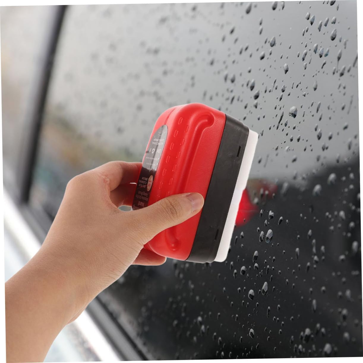 CVUTOVO Oil Film Remover Brush Set 2Pcs for Car Glass Cleaning with Versatile Use on Windshield, Side Windows and Rearview Mirrors for Vehicle Glass Care image number 2