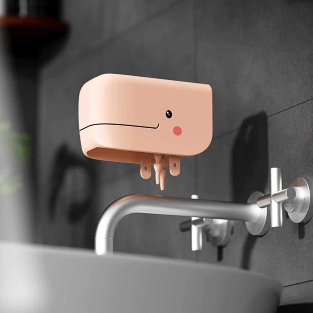 Soft Cute Faucet Cover Bathtub Spout Cover,Protective Faucet Safety Guard for Kids, Bathtub Protector for Baby Shower (Apricot) image number 1