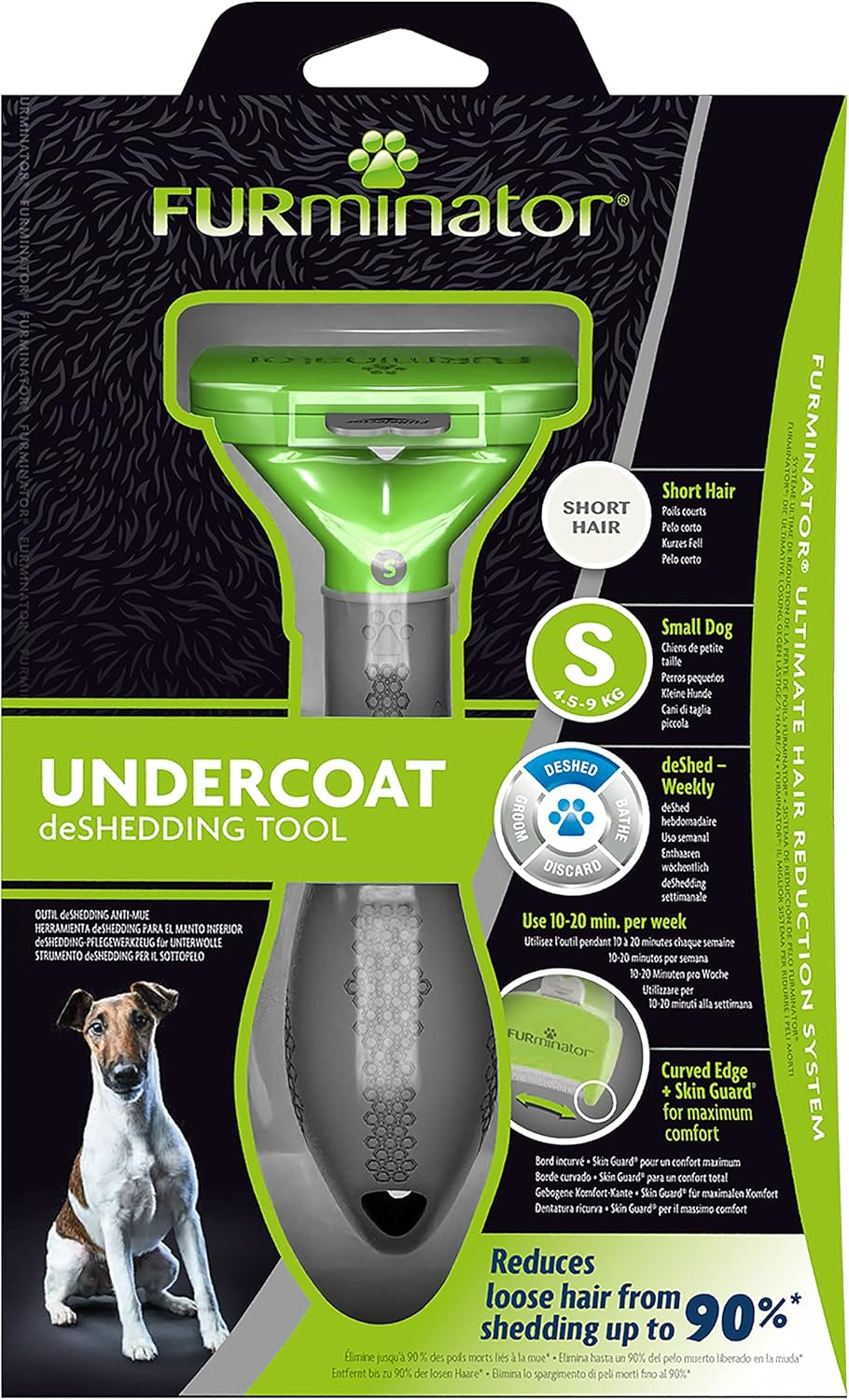 Furminator Undercoat Deshedding Tool for Small Short Hair Dogs 4.5-9 Kg T691653 image number 4