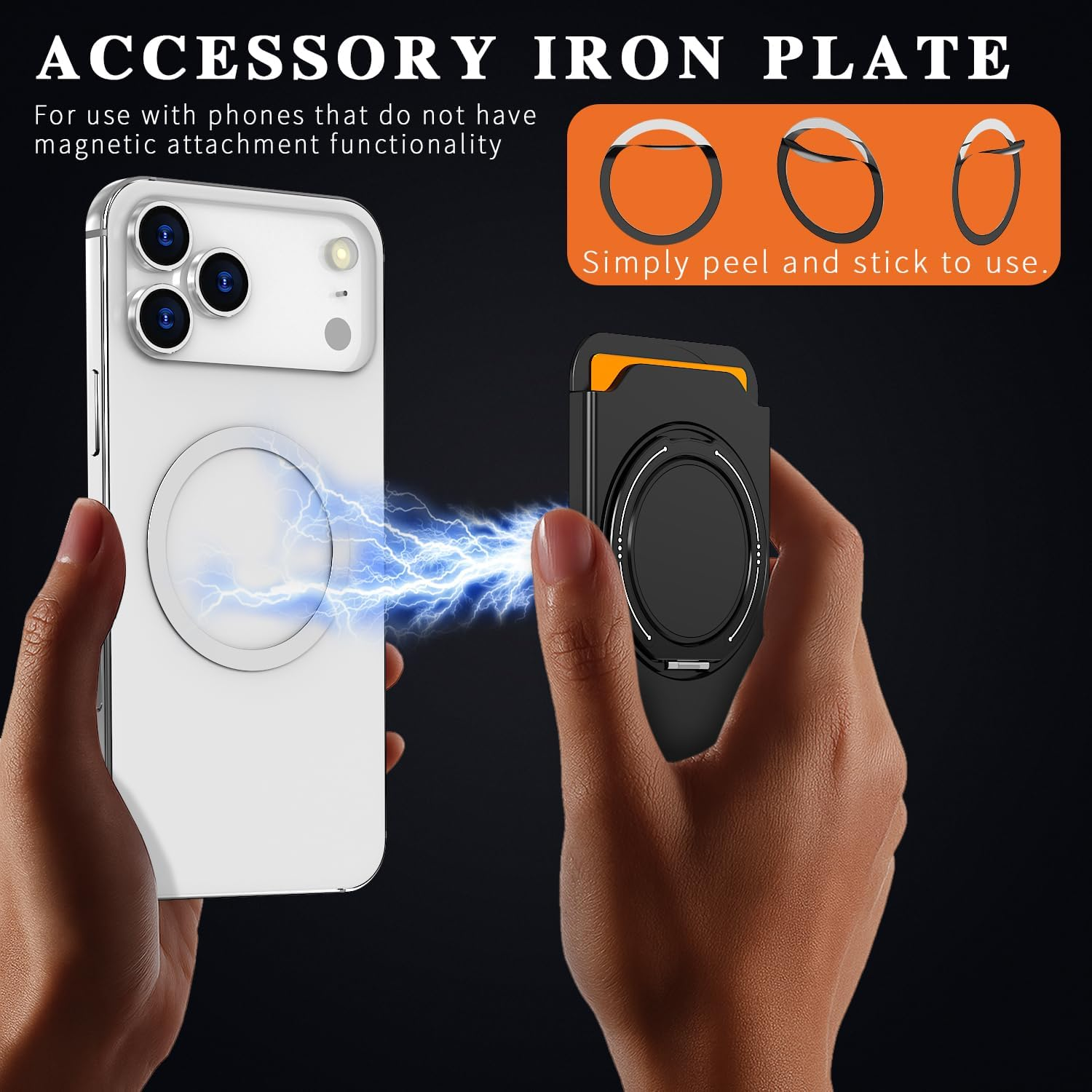 Vrythn for Magsafe Wallet with Stand, Lightweight Phone 2-Cards Wallet Holder for Iphone 17/16/15/14/13/12 Series image number 5