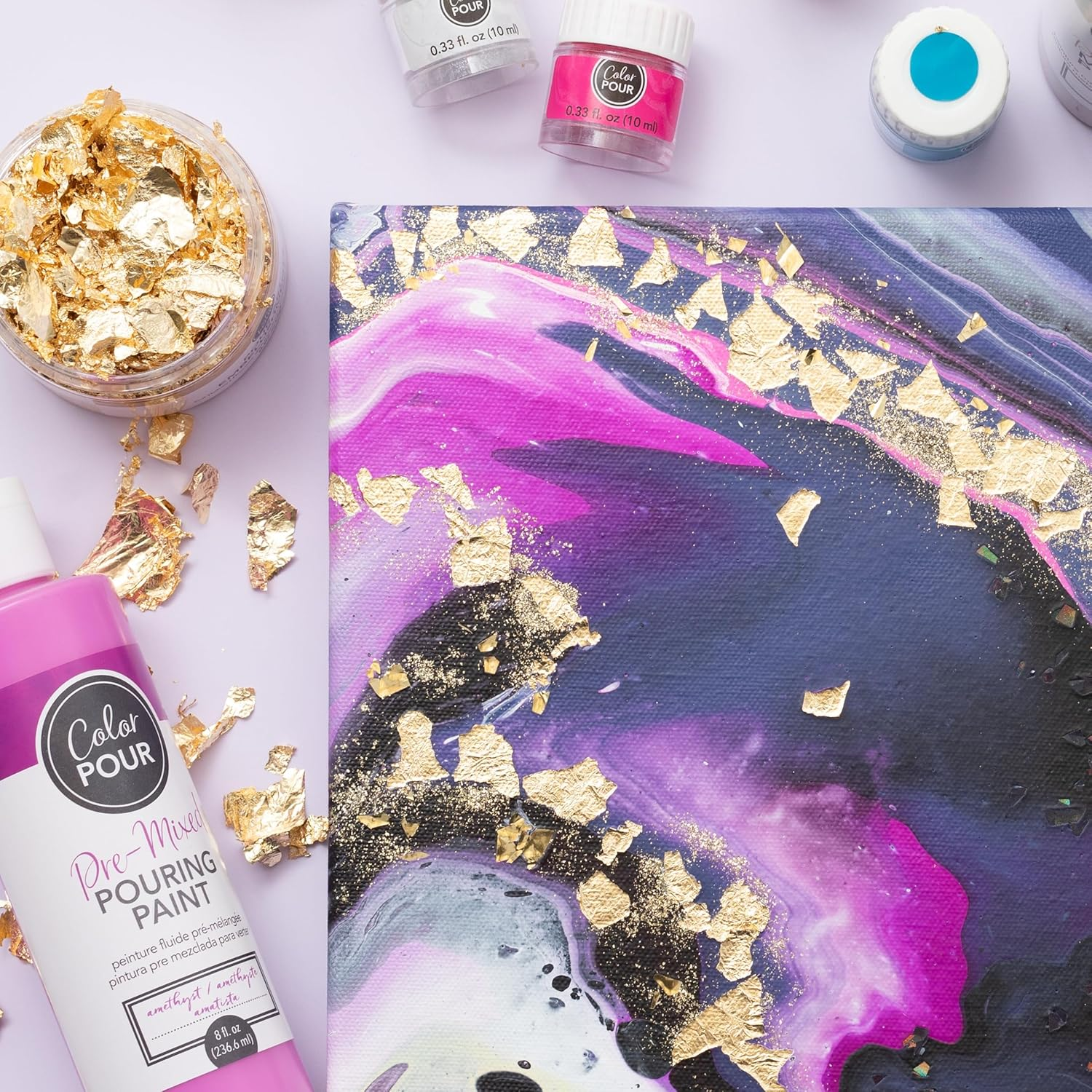 AMERICAN CRAFTS Color Pour Flakes Gold image number 3