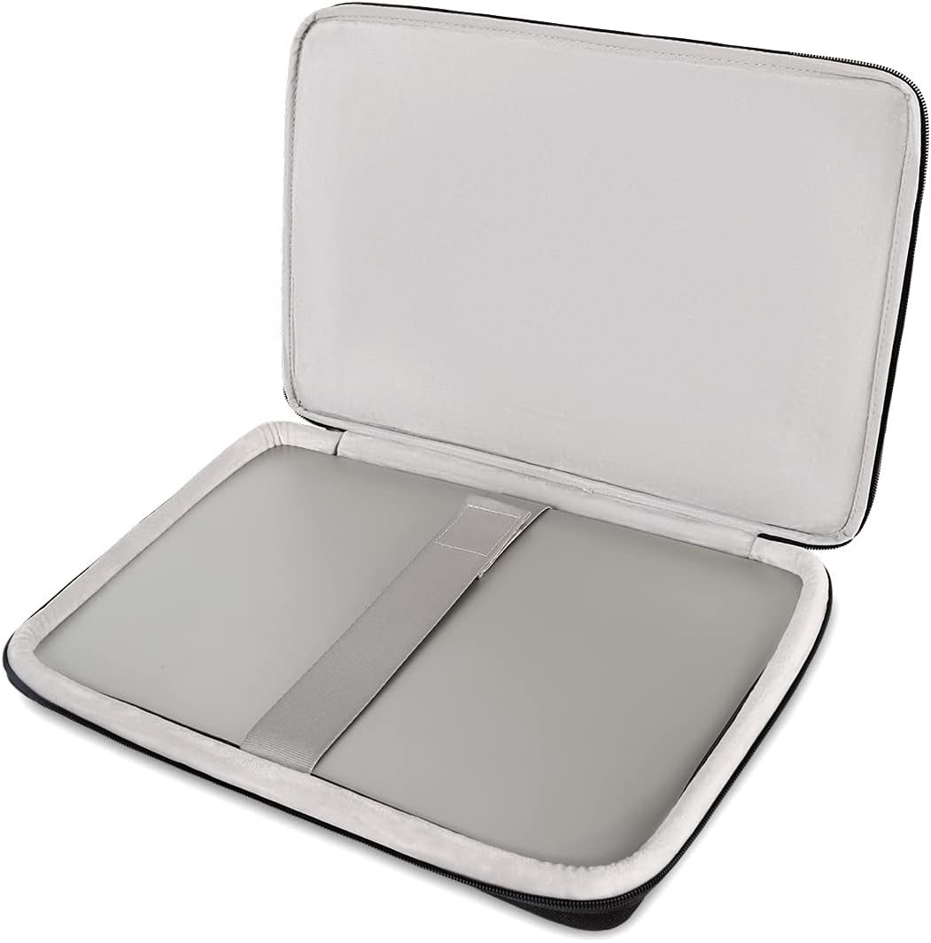 DOMISO 16 Inch Laptop Sleeve Case Water Resistant Shockproof Protective Computer Bag for 16" Dell/Hp Pavilion Envy/Thinkpad Ideapad/Asus Vivobook,Black image number 5