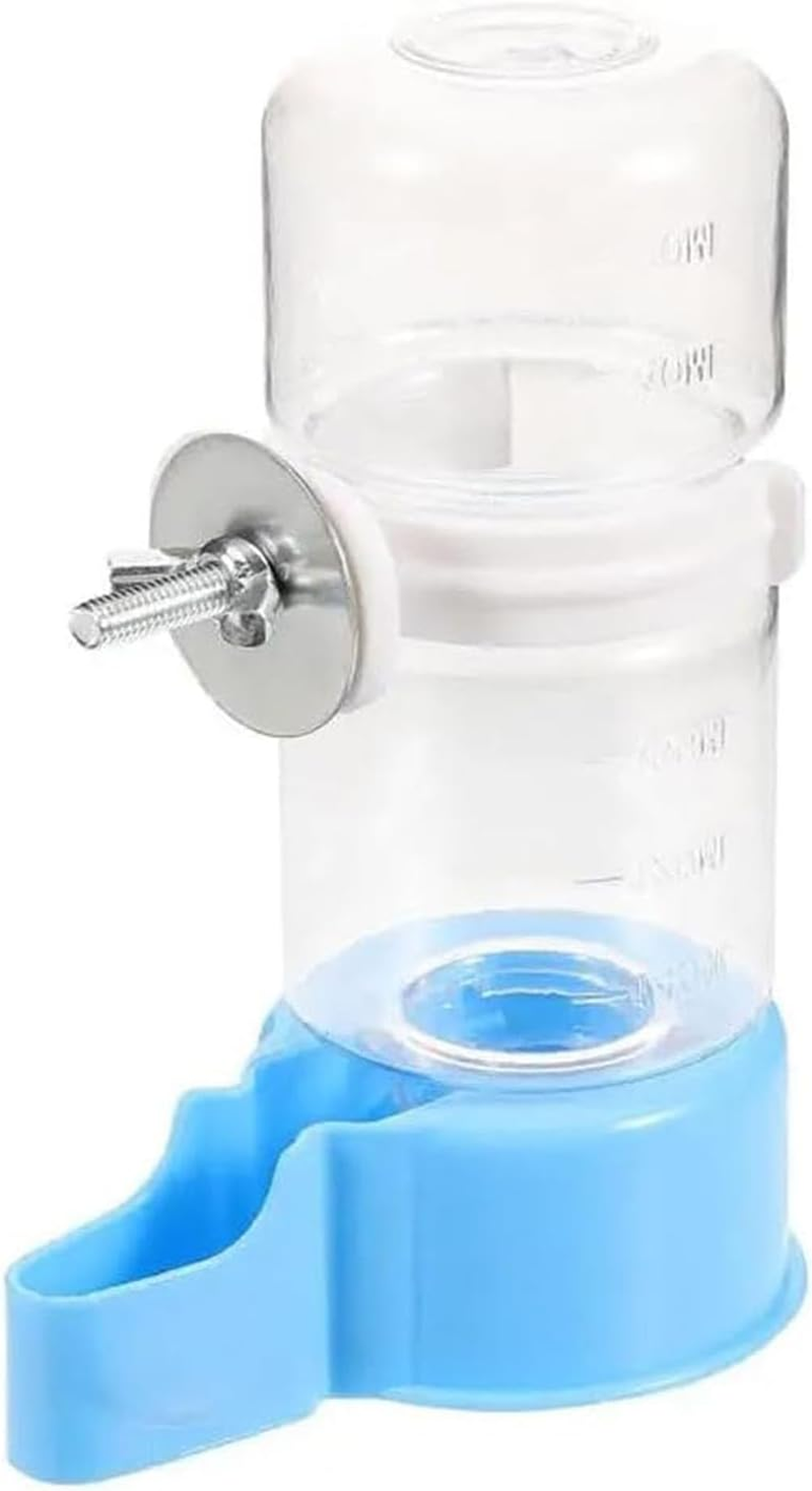 Automatic Bird Water Dispenser, Feeder, Parrot Feeder, Bird Cage Suspended Automatic Bird Feeder Water Bottle with Secure Cage Mount, Rabbit Watering System (Green)