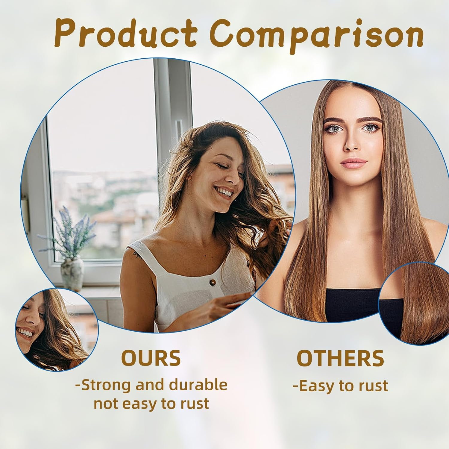 Pack of 3 Heatless Curls Band, Overnight Curls with Hooks, Overnight Blowout Curls without Heat, Overnight Curls, Curling Band for All Hair Types, Comfortable (Pink, Pack of 3) image number 1