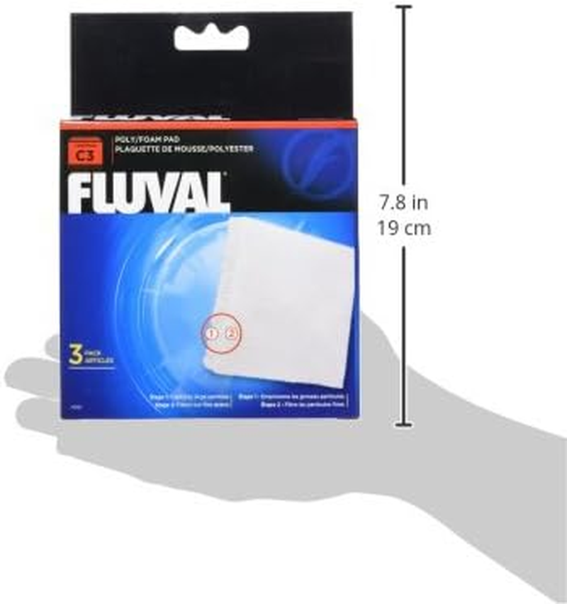 Fluval C Clip-On Filter Foam, Poly Cartridge 3-Pack image number 5