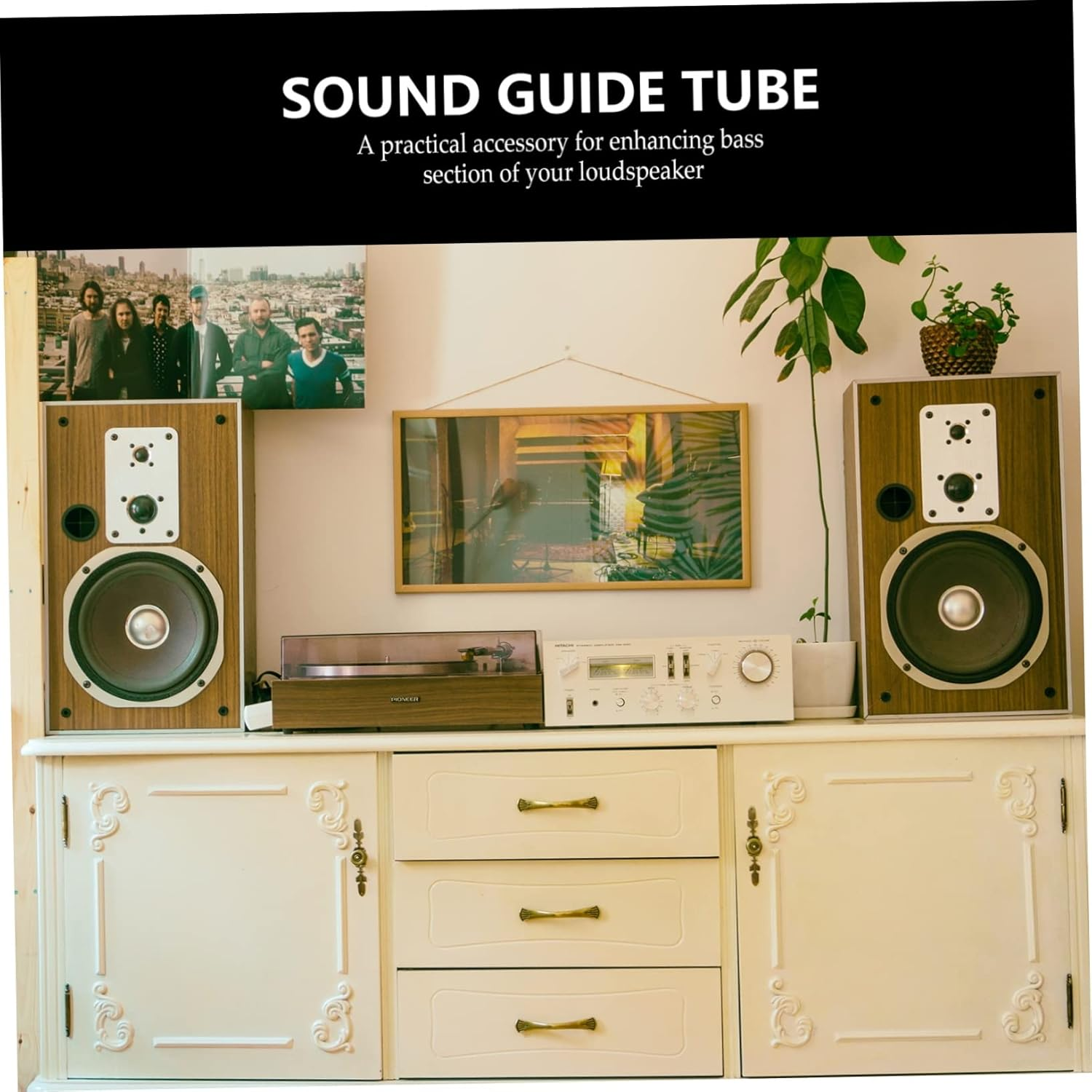 Homoyoyo 5Pcs Plastic Subwoofer Port Tube Replacement for Woofer Box Speaker Accessory, 60X110Mm, Bass Reflex Tube for Home Audio Speaker Systems image number 4