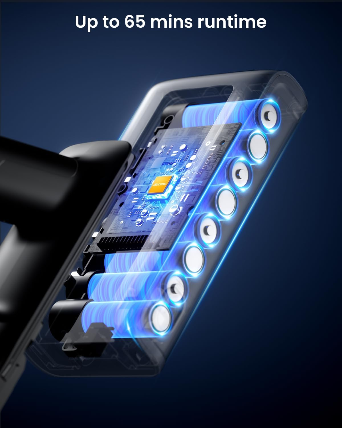 Cordless Vacuum Cleaner, Upgraded 580W 48KPA 65Mins Cordless Stick Vacuum Cleaner with Self-Standing and Touch Screen, Anti-Tangle Wireless Vacumm, Vacuum Cleaners for Home/Pet Hair/Carpets/Floors