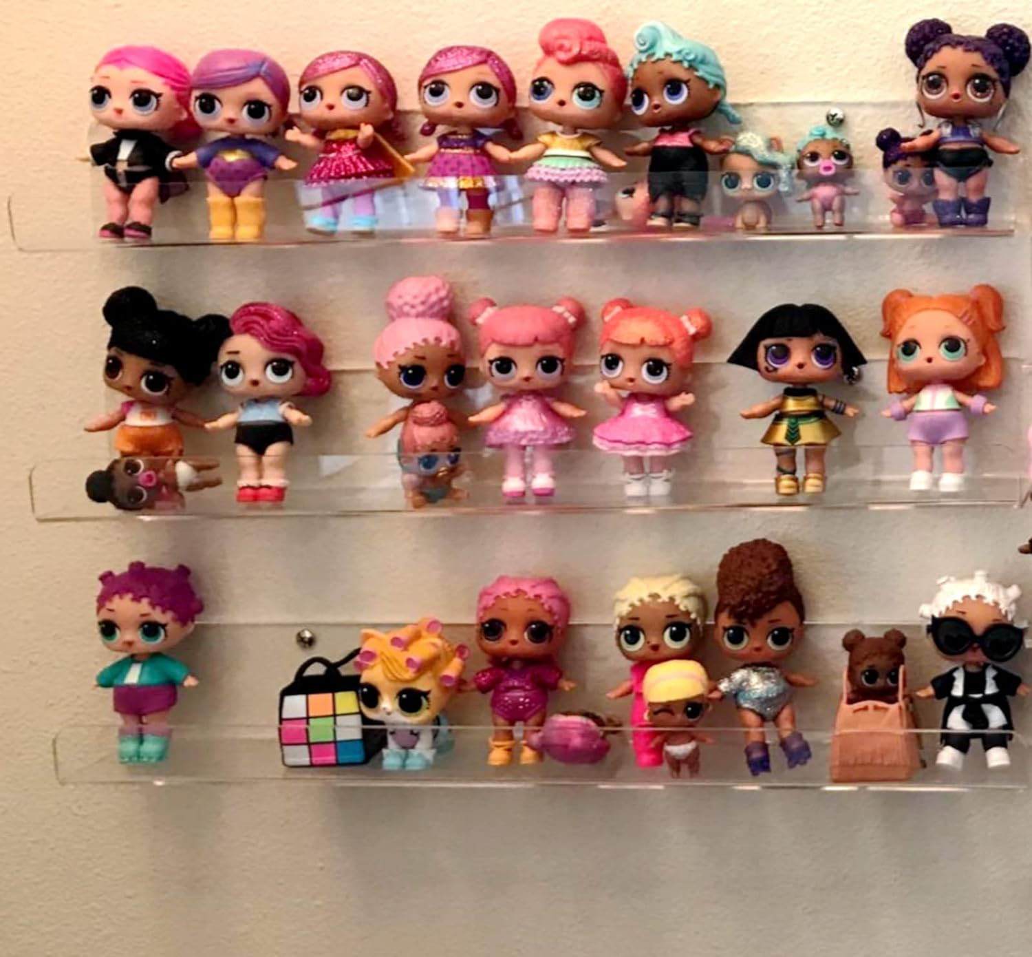 Acrylic Nail Polish Organizer Wall Mounted Nail Polish Display Racks 4 Pack Essential Oil Stand Holder Home Organizer