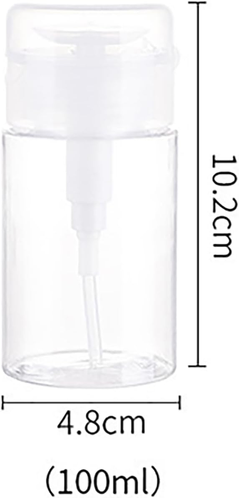 1 PCS 100Ml Toner Pump Bottle Acetone Pump Dispenser Nail Polish Remover Makeup Remover Pump Alcohol Press Liquid Bottles image number 6