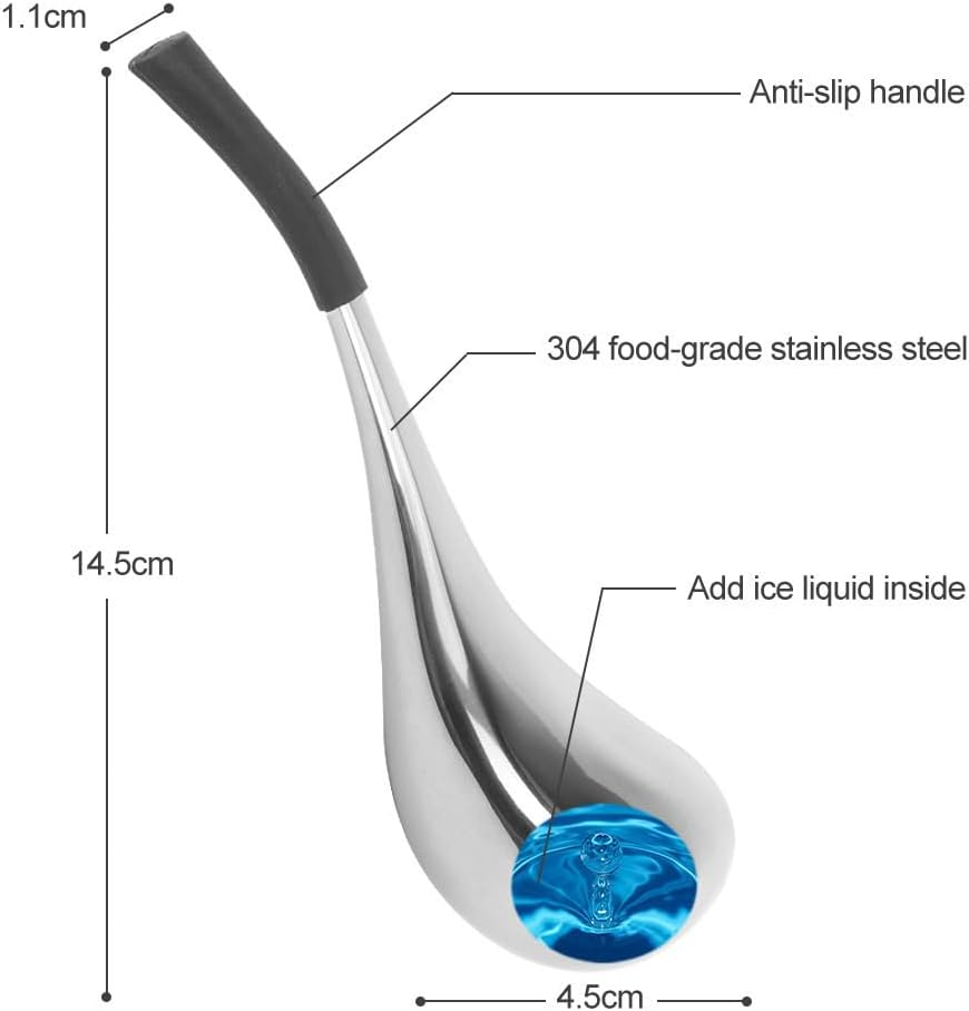 Ice Globes Facial Skin Care Tools for Women Face Eyes, Stainless Steel Face Beauty Cryo Sticks for Girls Ladies image number 5