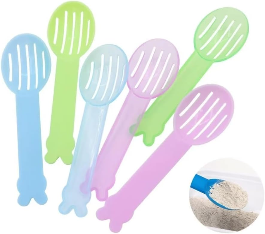 Plastic Hamster Sand Bath Scoop,6Pcs Plastic Hamster Sand Bath Scoop,Hamster Litter Scooper,Hamster Sand Bath Plastic Litter Scoop,Hamster Poop Scoop Sand Bath Scoop,Hamster Litter Scooper Sand Spoon image number 4