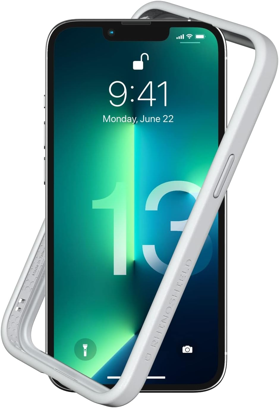 Rhinoshield Bumper Case Compatible with [Iphone 13/13 Pro] | Crashguard NX - Shock Absorbent Slim Design Protective Cover 3.5M / 11Ft Drop Protection - Red