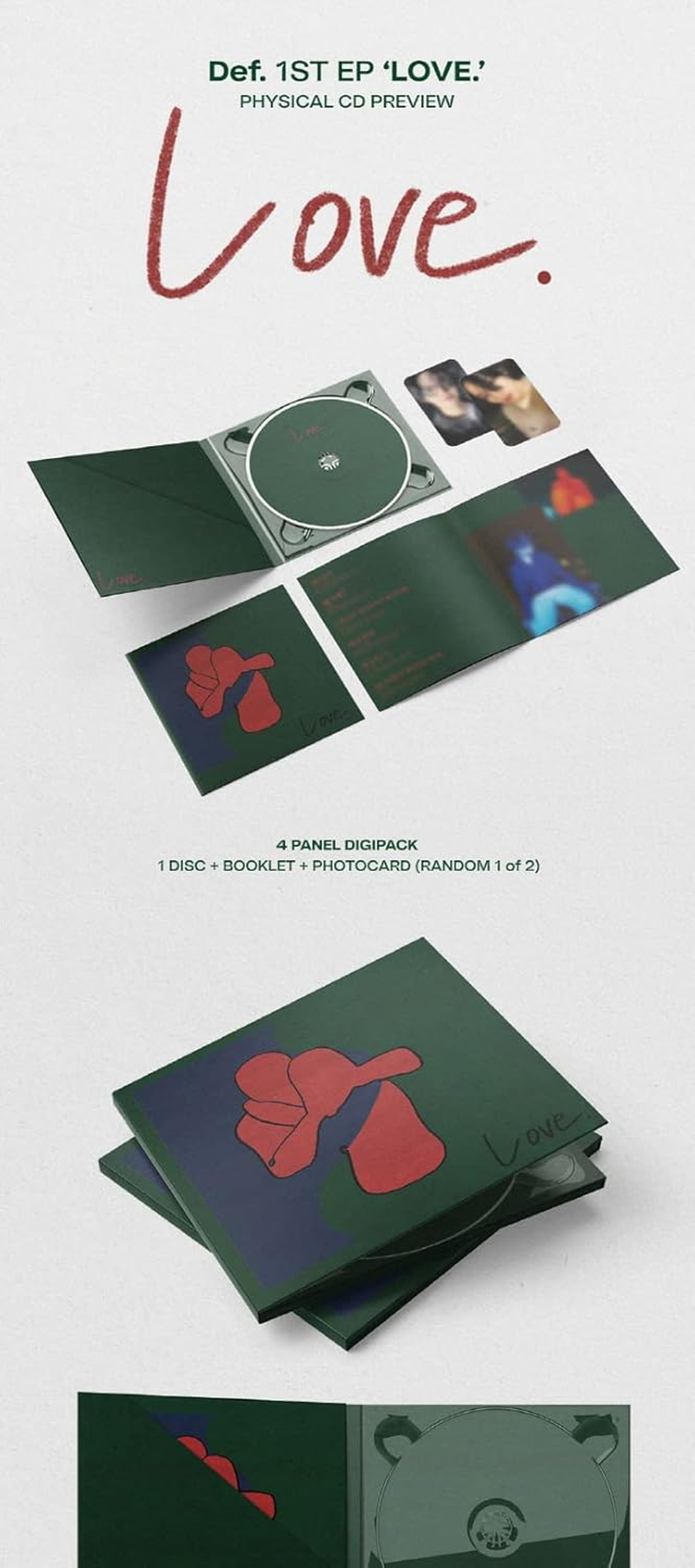 GOT7 Jay B Def. LOVE. 1St EP Album Cd+16P Booklet+Tracking Kpop Sealed image number 1