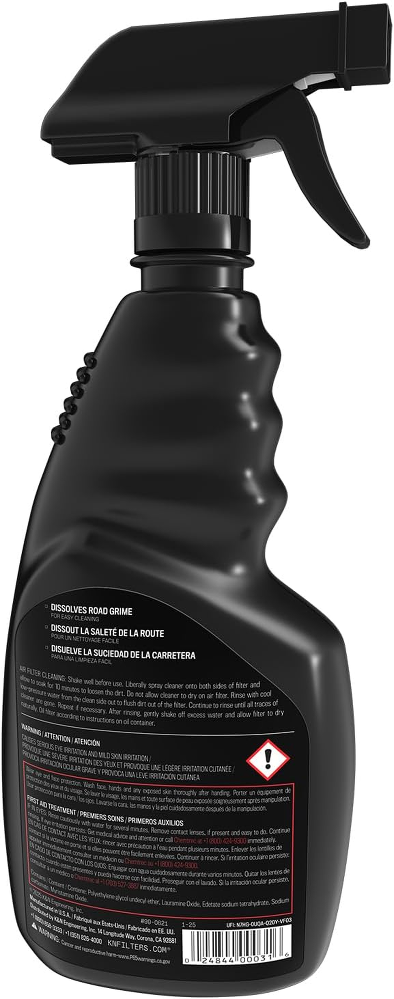 K&N Power Kleen Degreaser Trigger Sprayer Air Filter Cleaner, 946 Ml