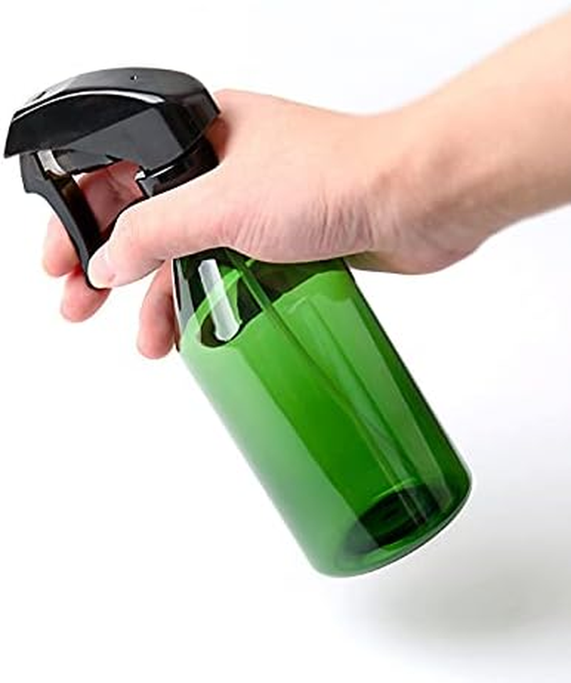 Spray Bottle, 2Pcs 300Ml Fine Mist Plant Atomizer Watering Sprayer Bottle for Plant Gardening Cleaning Solution with Top Pump Trigger Water (Green+Black, 2 PCS) image number 4