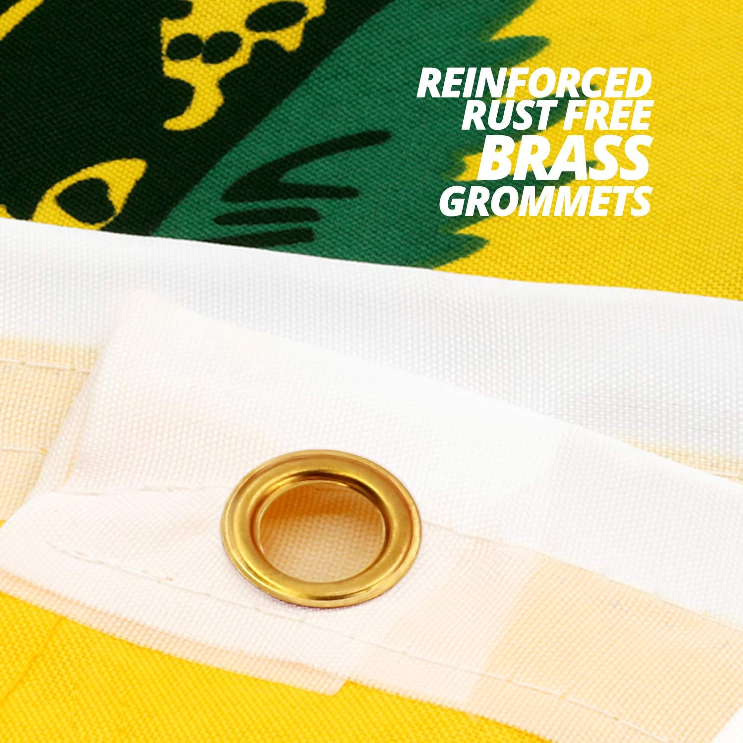 ANLEY Fly Breeze 3X5 Foot Don'T Tread on Me Gadsden Flag - Vivid Color and UV Fade Resistant - Canvas Header and Double Stitched - Tea Party Flags Polyester with Brass Grommets 3 X 5 Ft image number 6