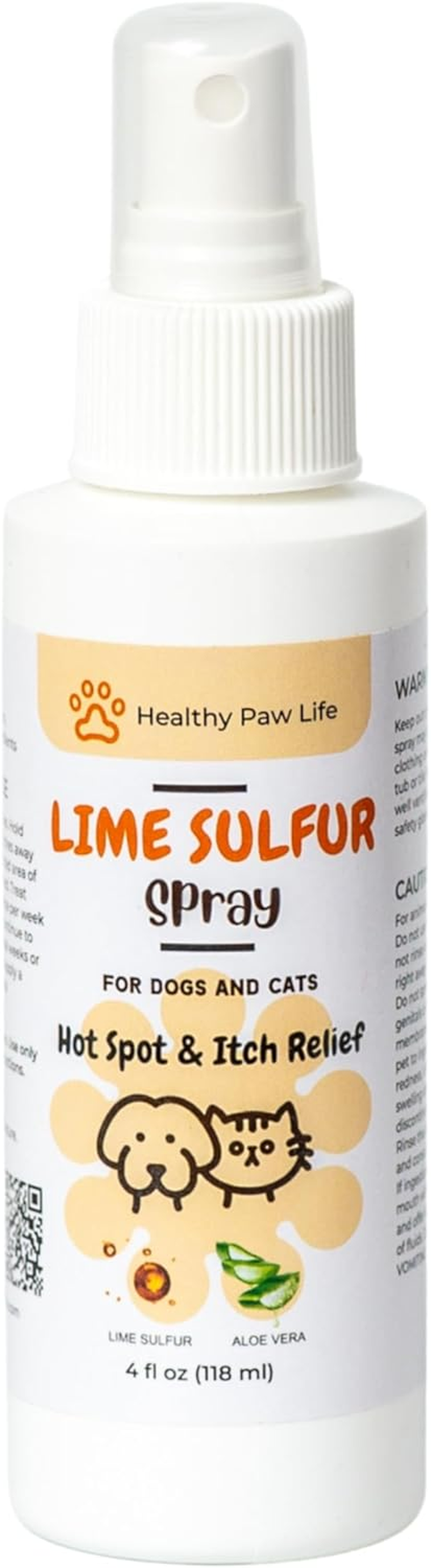 Healthy Paw Life Lime Sulfur Spray - Pet Care for Dry and Itchy Skin - Spotcare and Safe Solution for Dog, Cat, Puppy, Kitten, Horse (4 Oz) image number 3