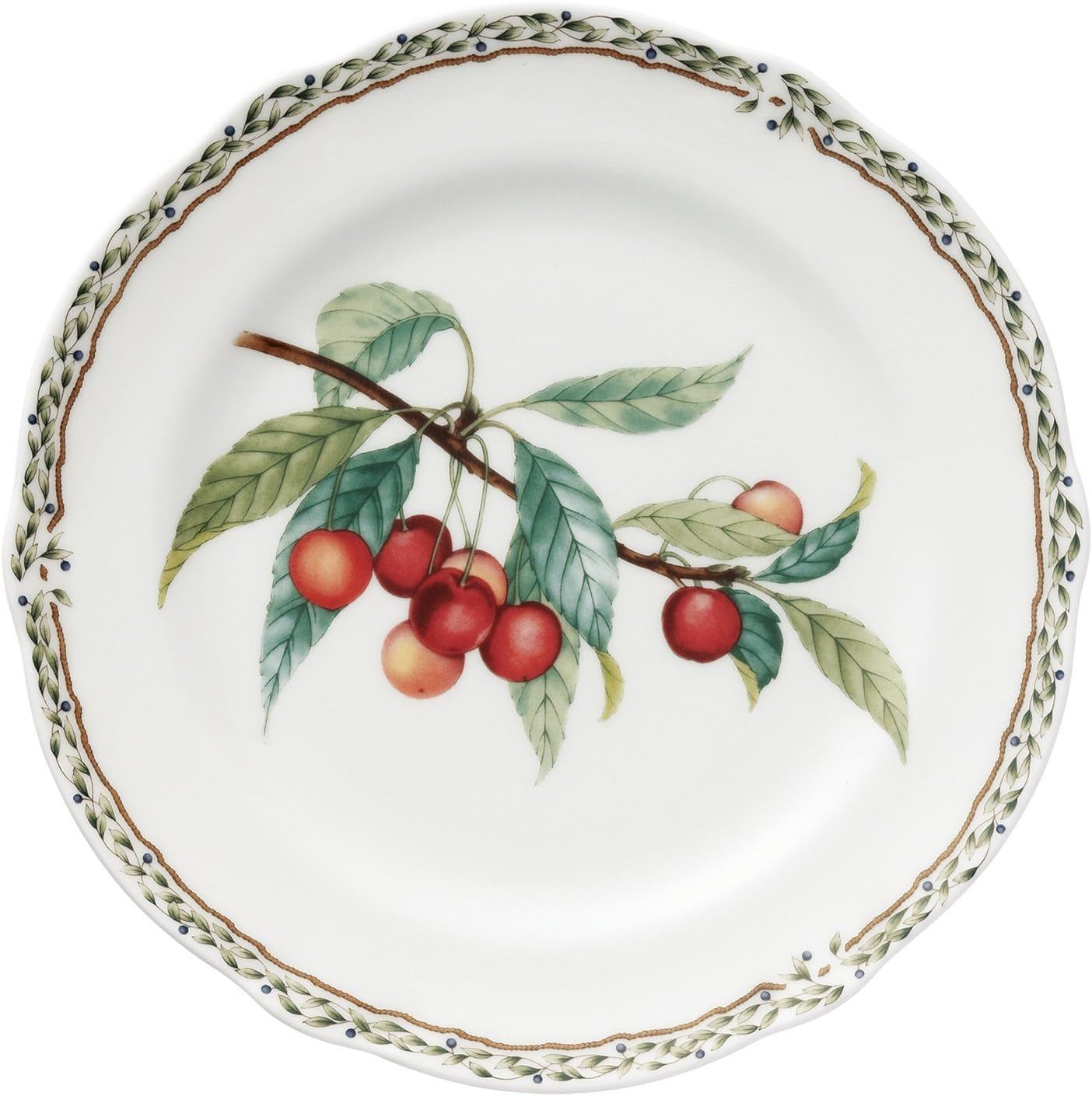 Noritake M9715/4911 Mug & Plate (Pear Set) Mug: 12.8 Fl Oz (375 Cc) Plate: 8.7 Inches (22 Cm) Orchard Garden Microwave Safe Mugs: 2 Plates 2 Bone China