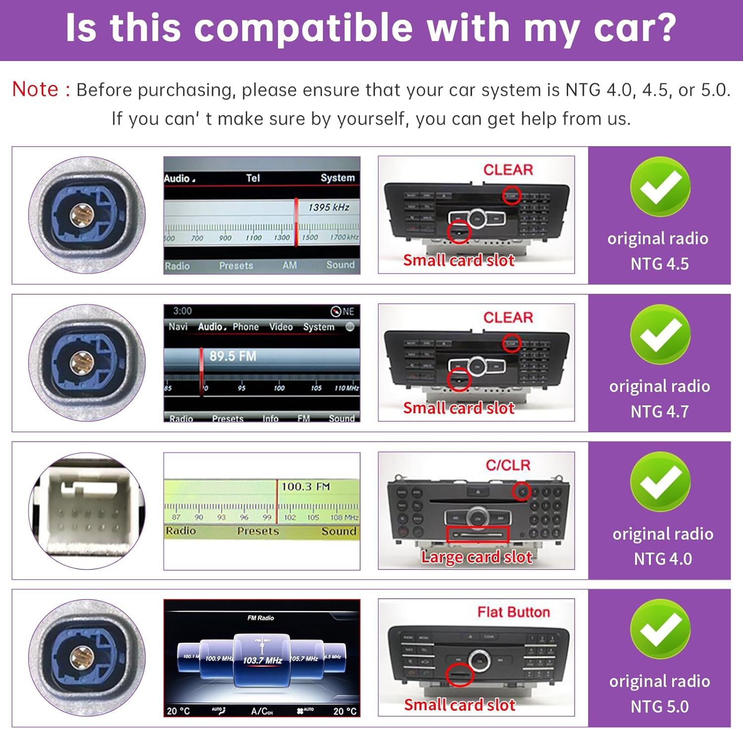 NINETOM 12.3 Inch Touchscreen Wireless Carplay Android Auto Multimedia Car Radio Receiver for Mercedes Benz a B CLA GLA G Class W176 W246 C117 X117 X156 with NTG5.0/5.1/5.2 System (2016-2018) image number 2