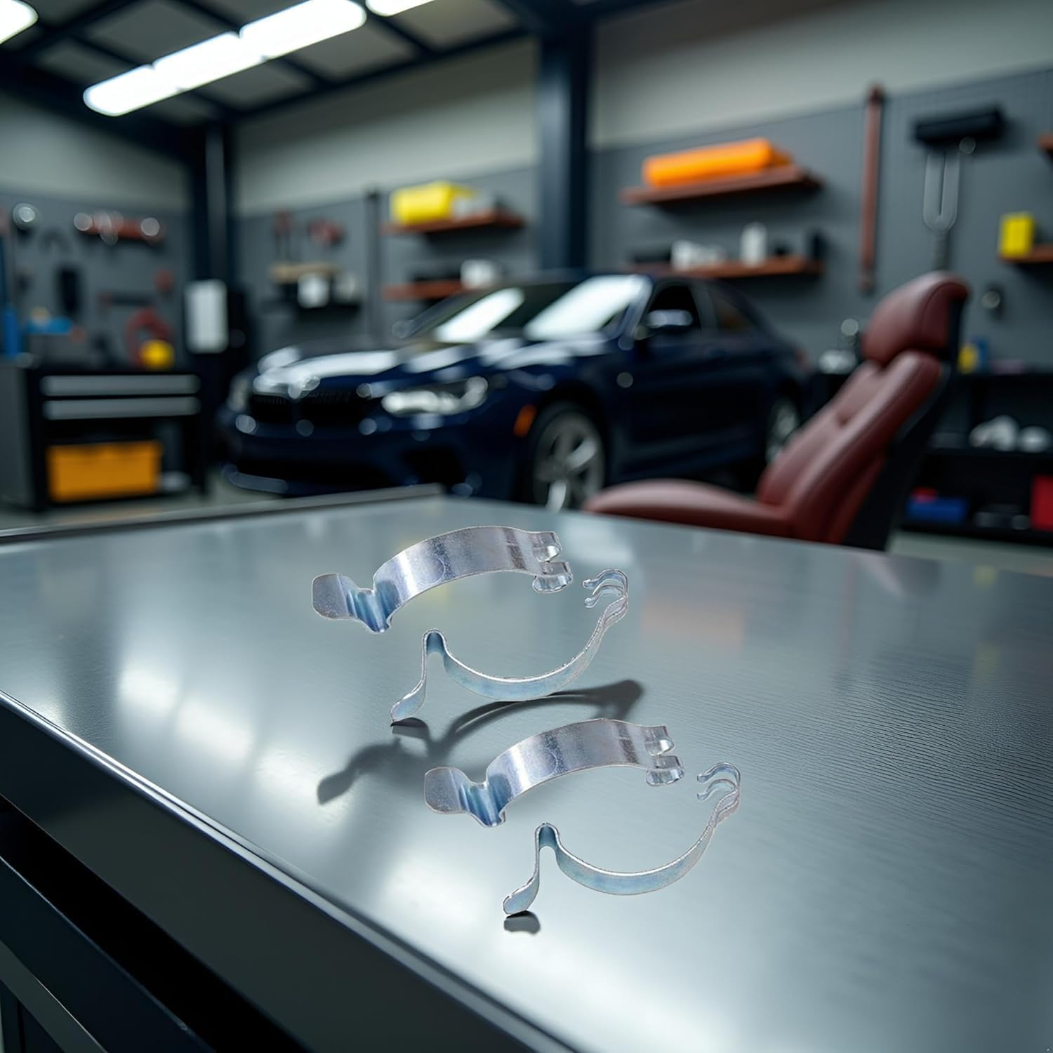 4PCS Car Air Filter Cleaner Housing Box Lid Spring Clip Clamp for Car Air Filters（Silver ） image number 1