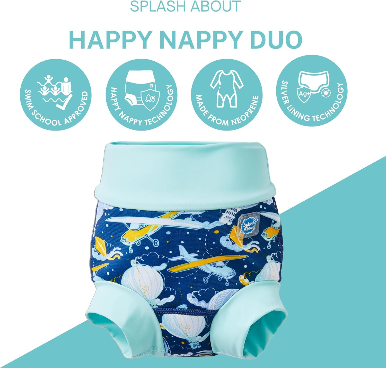 Splash about Happy Nappy Duo up in the Air, 2-3 Years image number 2