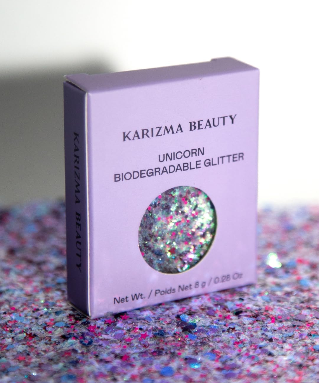 Unicorn Strobe Chunky Glitter // Karizma Beauty for Face and Body Festival Sparkles 10G - Platinum image number 2