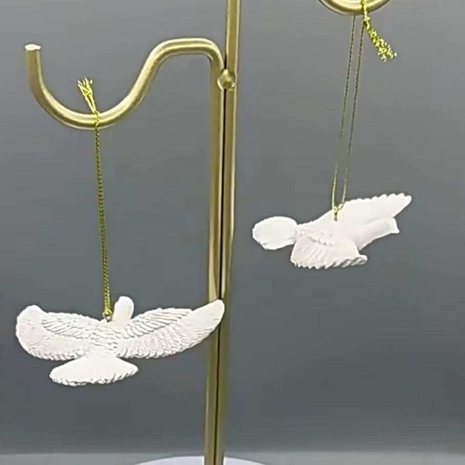 2PCS Friendship Turtle Doves Christmas Ornament - Xmas Tree Hanging Decor & Home Decoration, for Friends image number 3