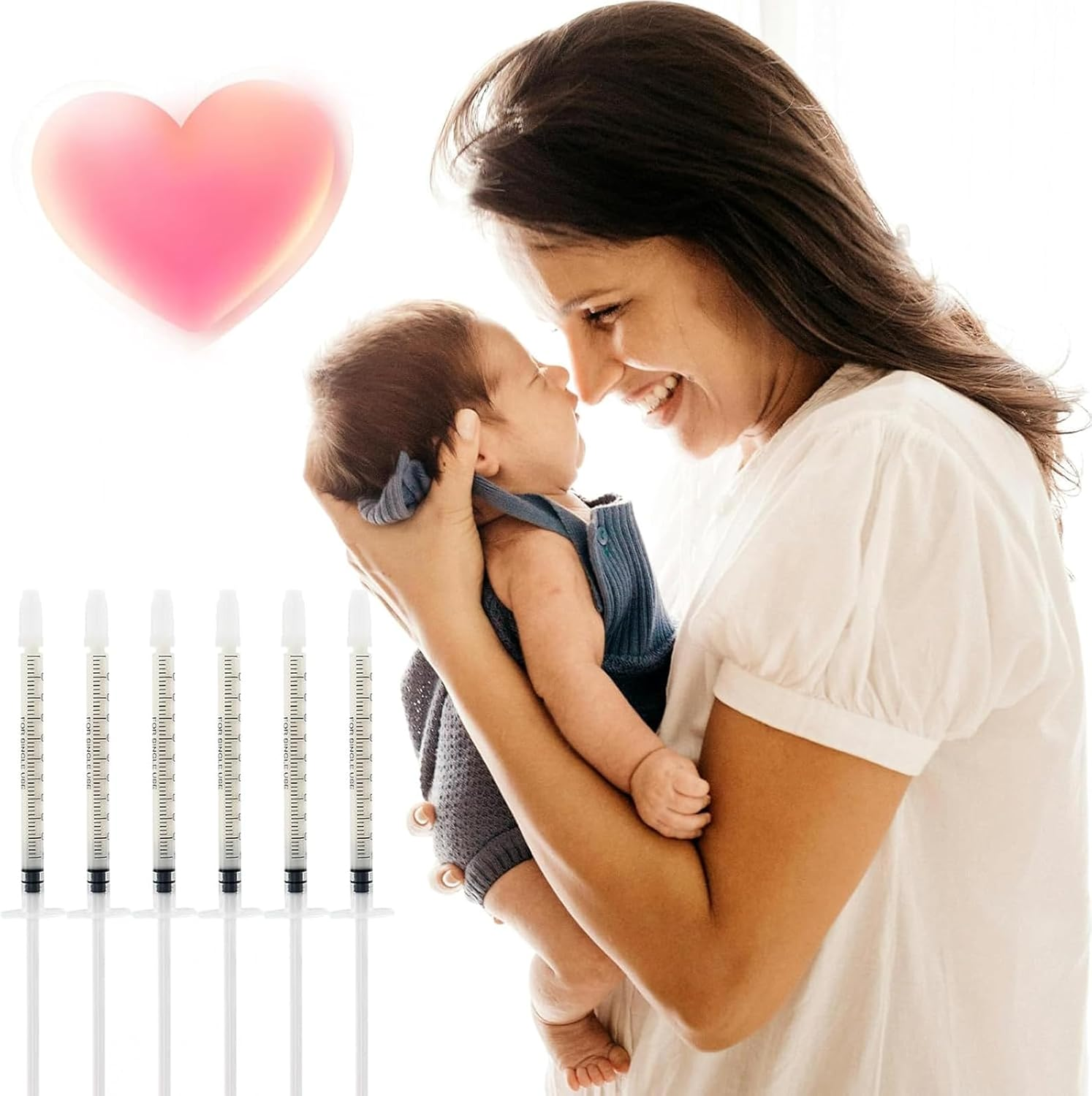 Weidllys 50 Sets 1Ml Colostrum Syringes with Caps, Colostrum Collector Kit Include 50Pcs 1Ml Sterile Syringes for Colostrum, 1 Measuring Cup, 5 Storage Bags, 50 Labels image number 6