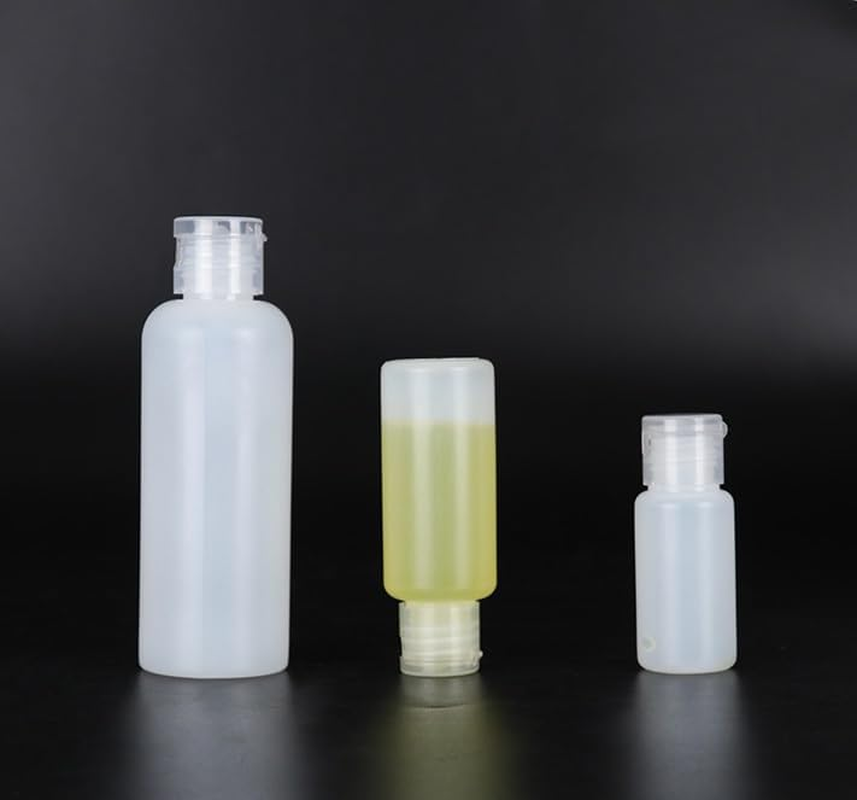 Plastic Travel Bottles, Empty Lotion Bottle Small Squeeze Bottle Containers with Flip Cap for Shampoo Conditioner Toiletries 12 Pack (White, Pack of One) image number 1