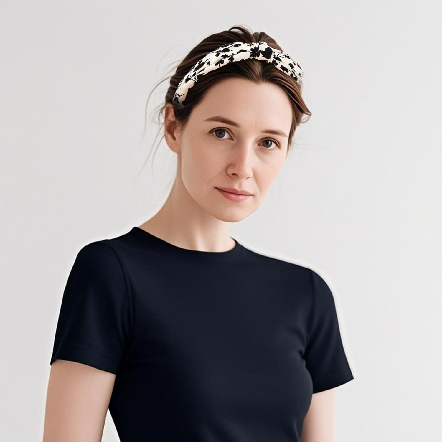 EXIPSAT Women'S Headband Set, Wide Headband & Hair Band, Colourful Hair Accessories with Wrap Look for Women, Pack of 2 image number 6