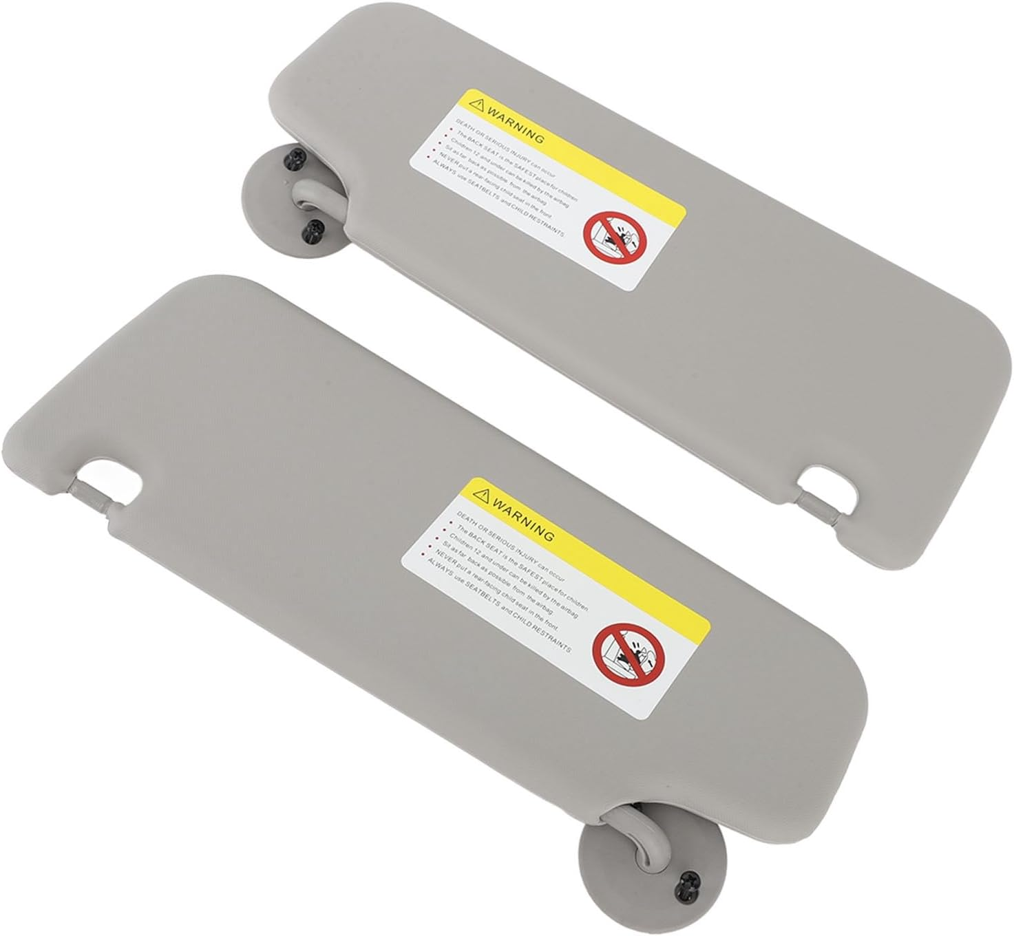 Sun Visor for Sonic Aveo 2012-2020, 1 Pair Left & Right Sun Visor with Mirror, Passenger and Driver Sides, Sunvisor Replaces, Sunroof Car Sun Visor for Sonic Aveo, Grey image number 5