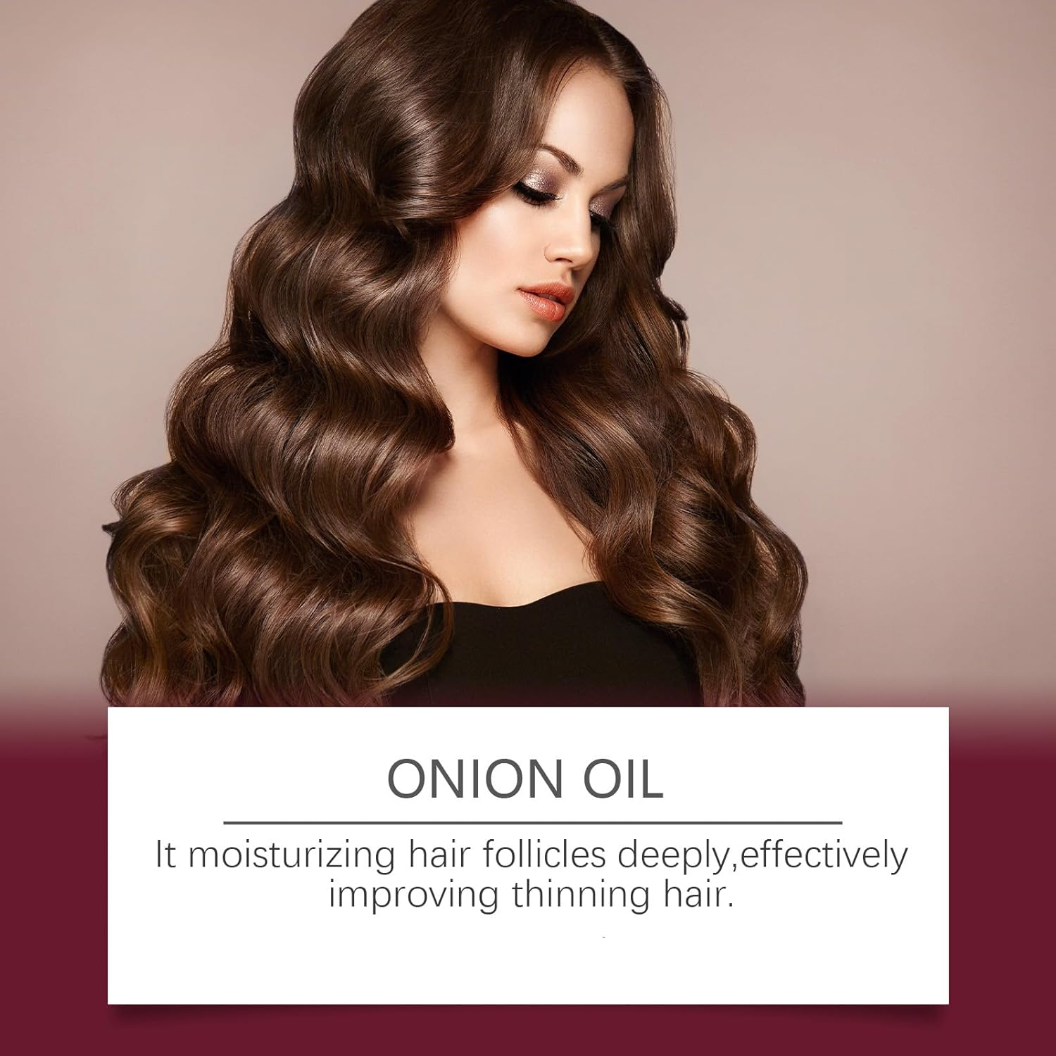 Organic Red Onion Essence Oil,Strengthening Red Onion Ha/Ir Oil,Fast Absorbing All Hair Types,Moisturizing Fast Absorbing Fors Soft,Smooth Hair for All Hair Types,For Men & Women (1 PCS) - 1 Pcs image number 5
