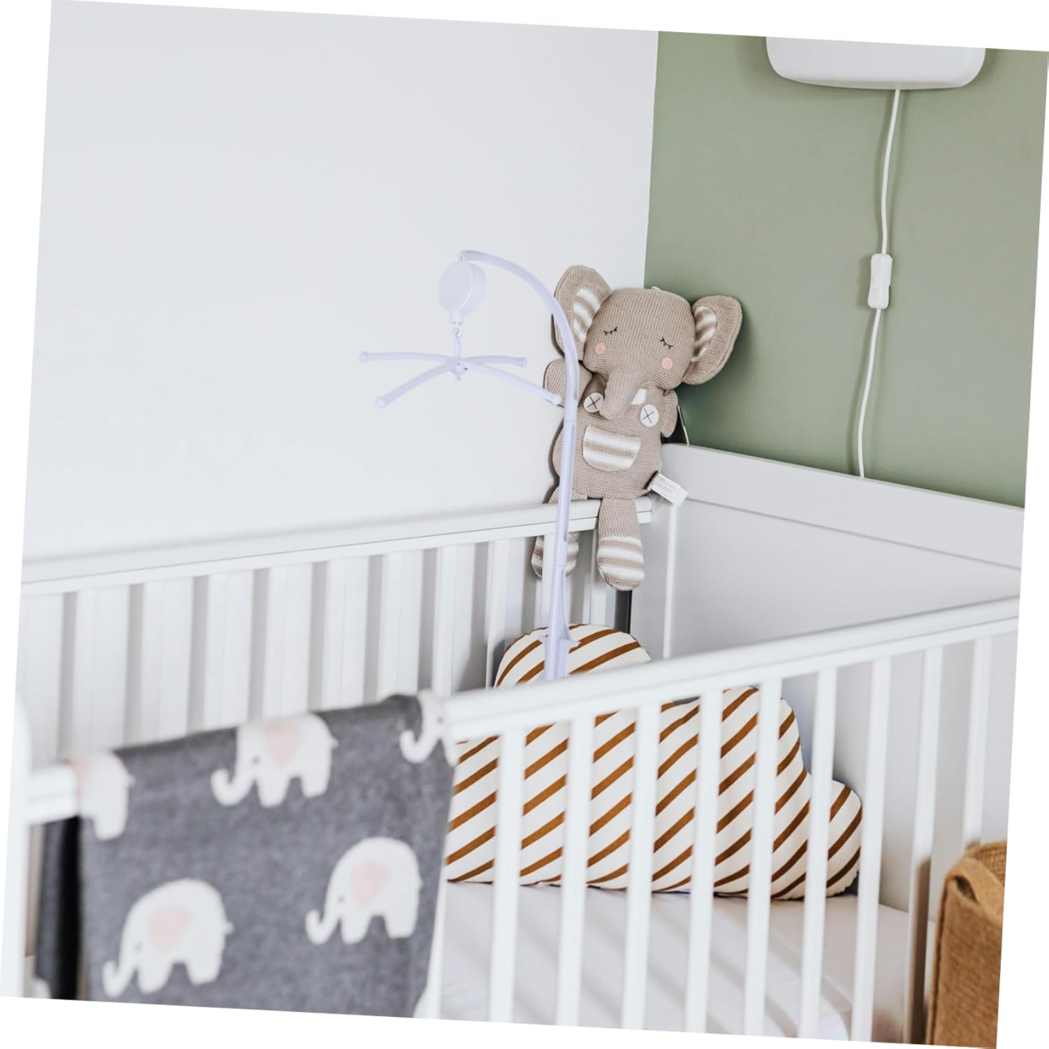 Adjustable Crib Mobile Arm Stand Bed Bell Bracket Mobile Hanger Arm Secure Clamp Easy Install image number 6