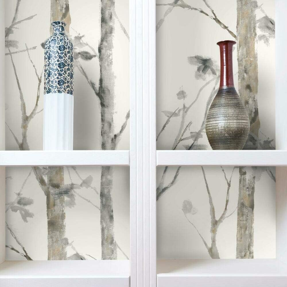 Roommates Birch Trees Peel and Stick Wallpaper image number 2