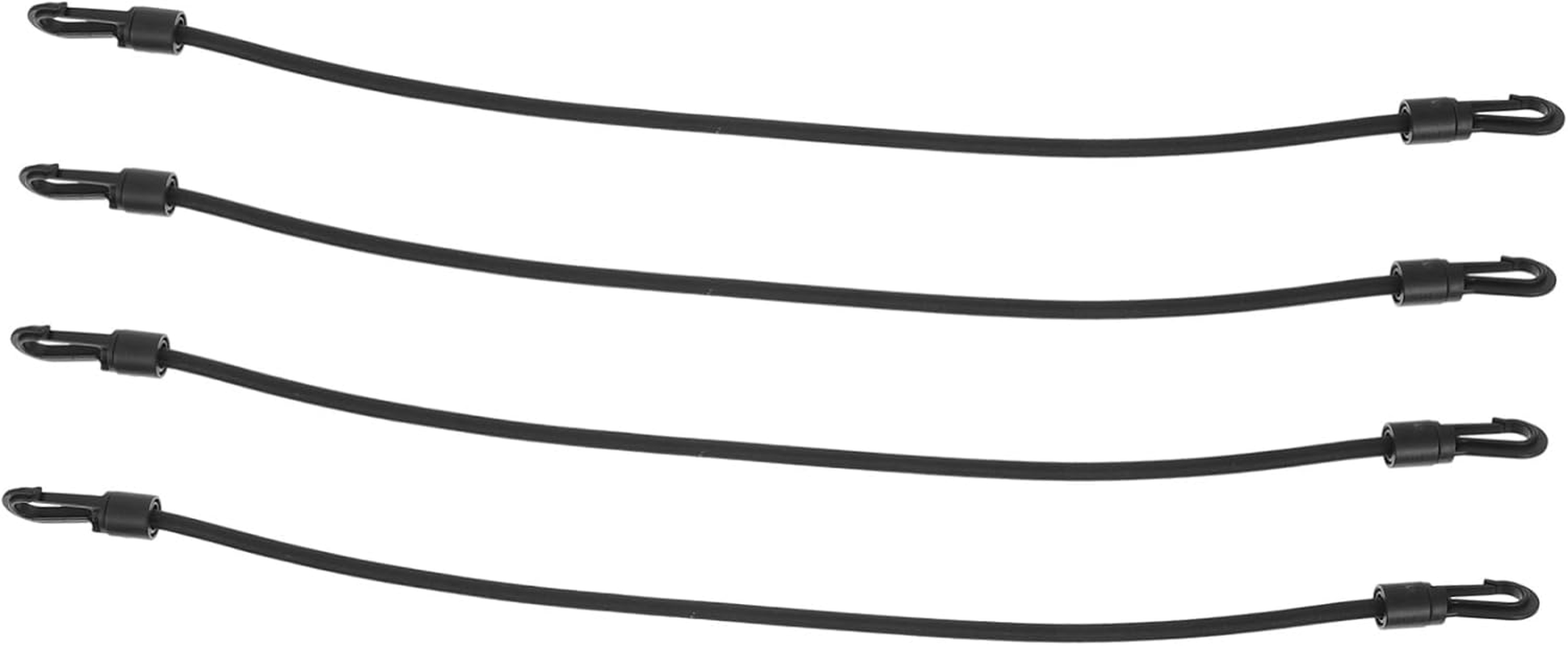 INOOMP Elastic Auto Luggage Bundling Straps with Hooks 4Pcs, Stretchy Cargo Fixing Tie Belts for Camping and Travel Accessories image number 1