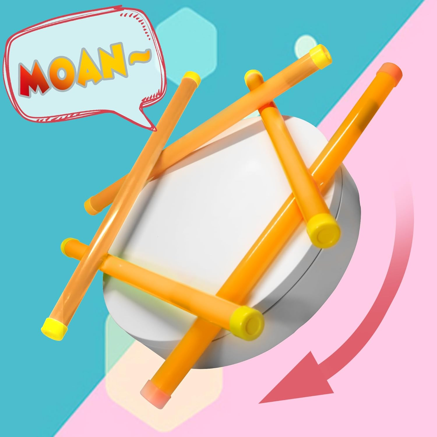 Novelty Place 16" Groan Tube Noise Makers 2 Pack - Funny Party Noisemaker for Kids and Adults - Party Favor Sound Tubes Toys - Orange image number 4